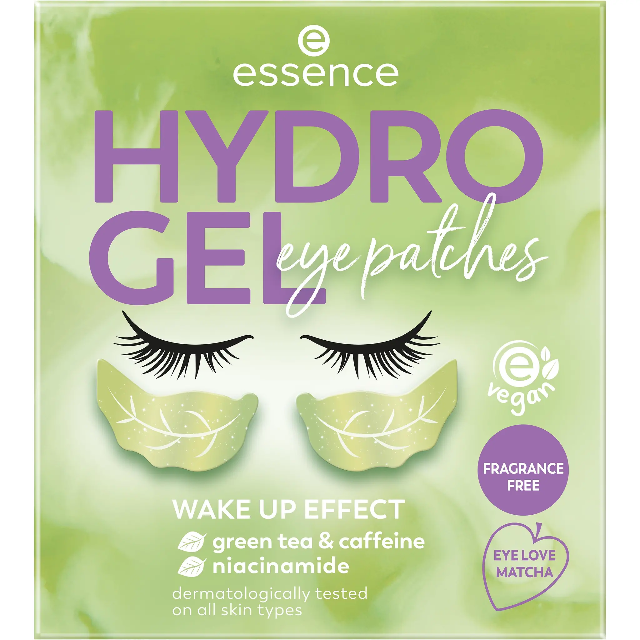 ESSENCE Hydro Gel Eye patches thé vert caféine et niacinamide 05 eye love matcha