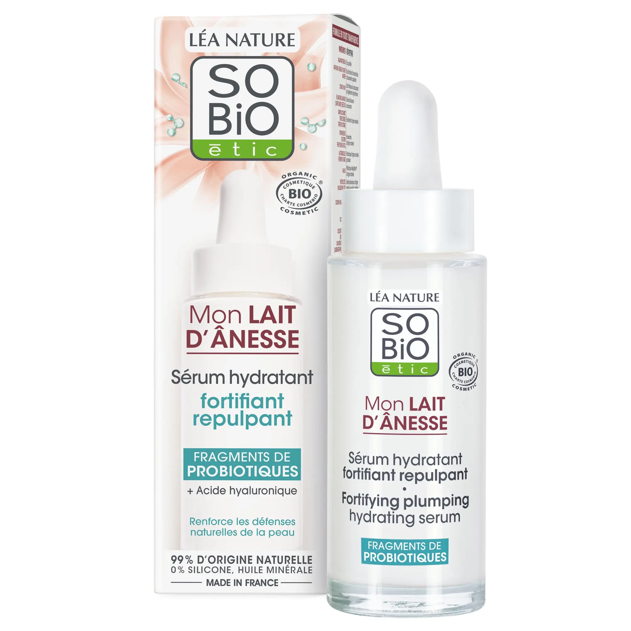 SO BIO ETIC Mon Lait D'Anesse Sérum hydratant fortifiant repulpant