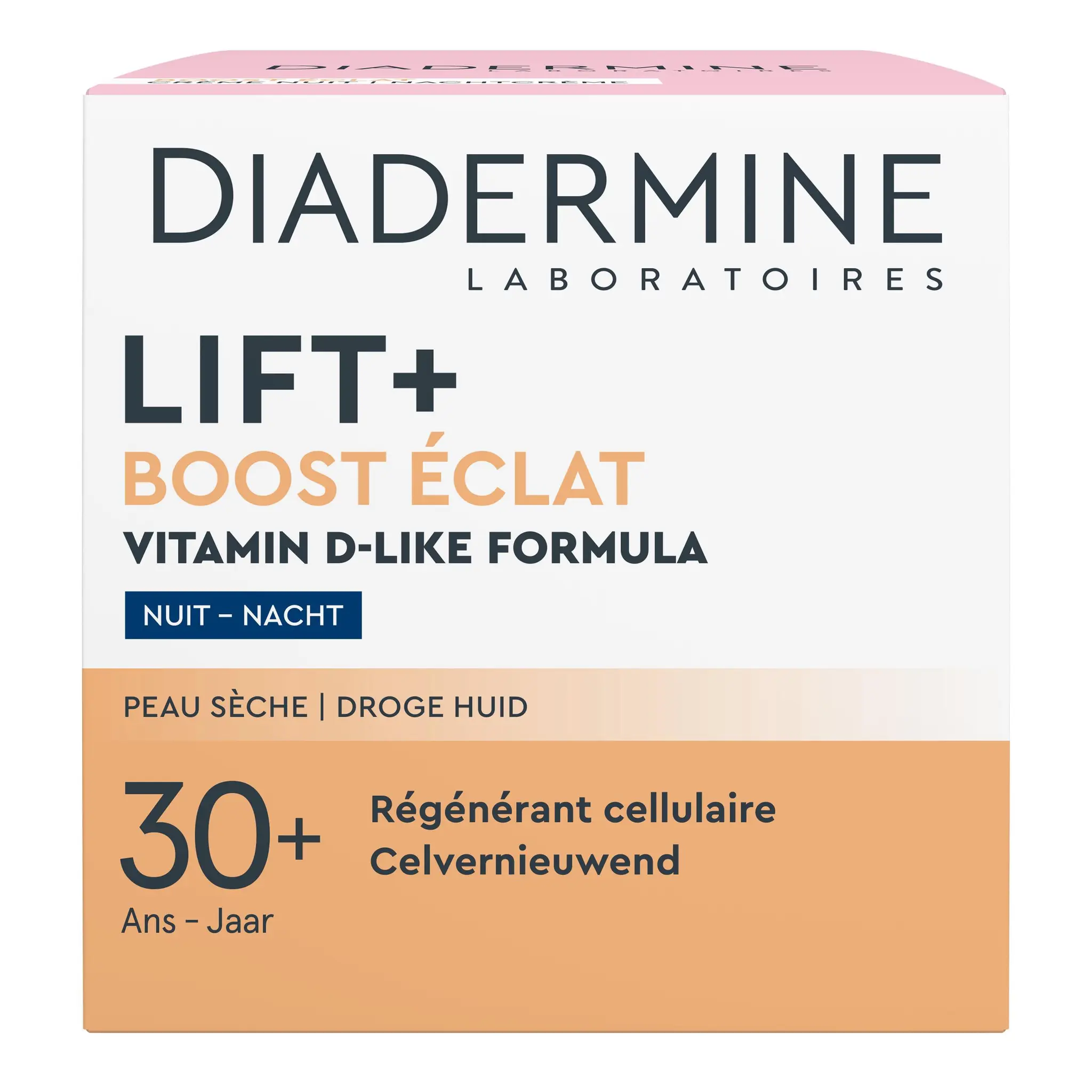 DIADERMINE Lift+ Boost éclat soin de nuit 30 ans et + pour peaux sèches