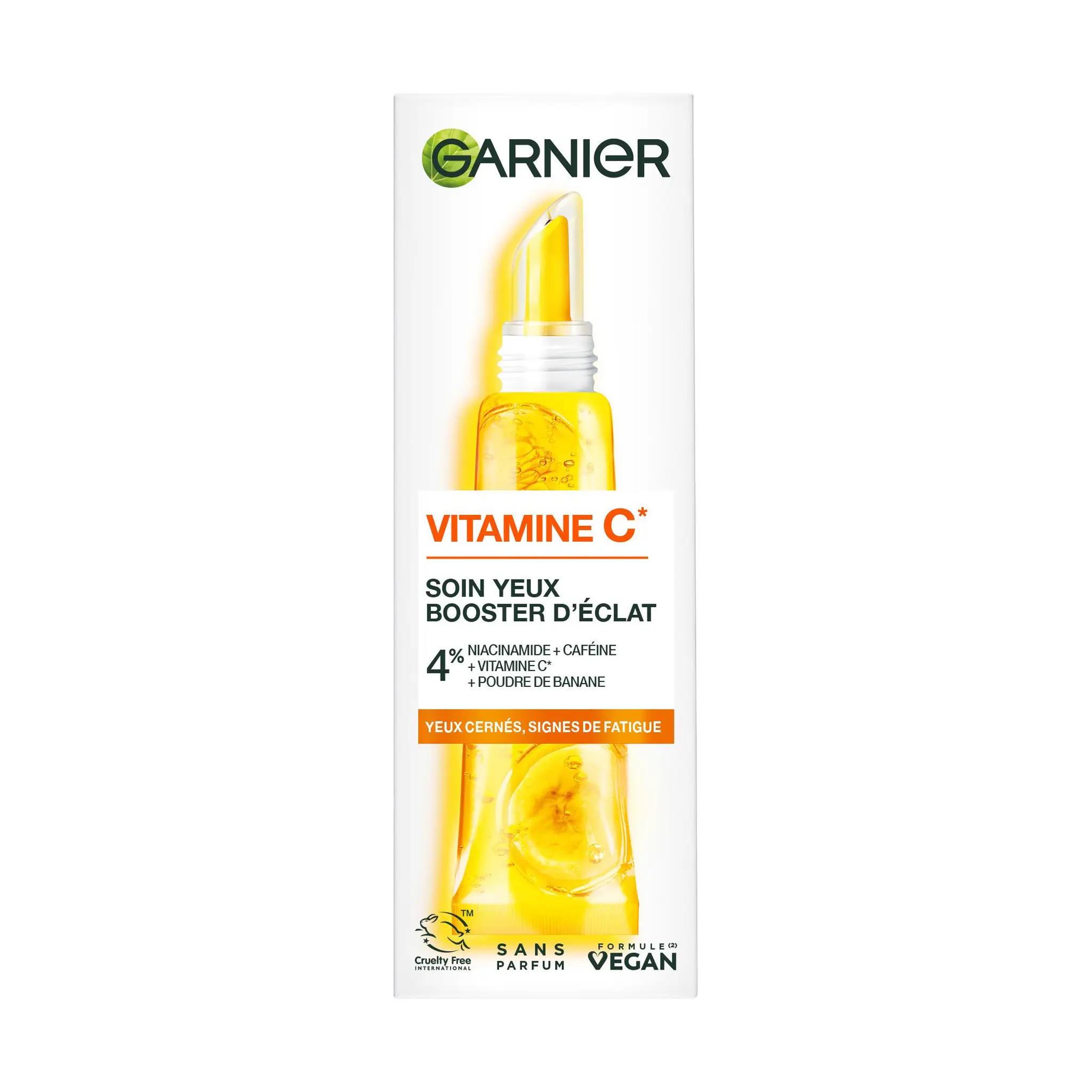 GARNIER Vitamine C Soin yeux booster d'éclat yeux cernés, signes de fatigue