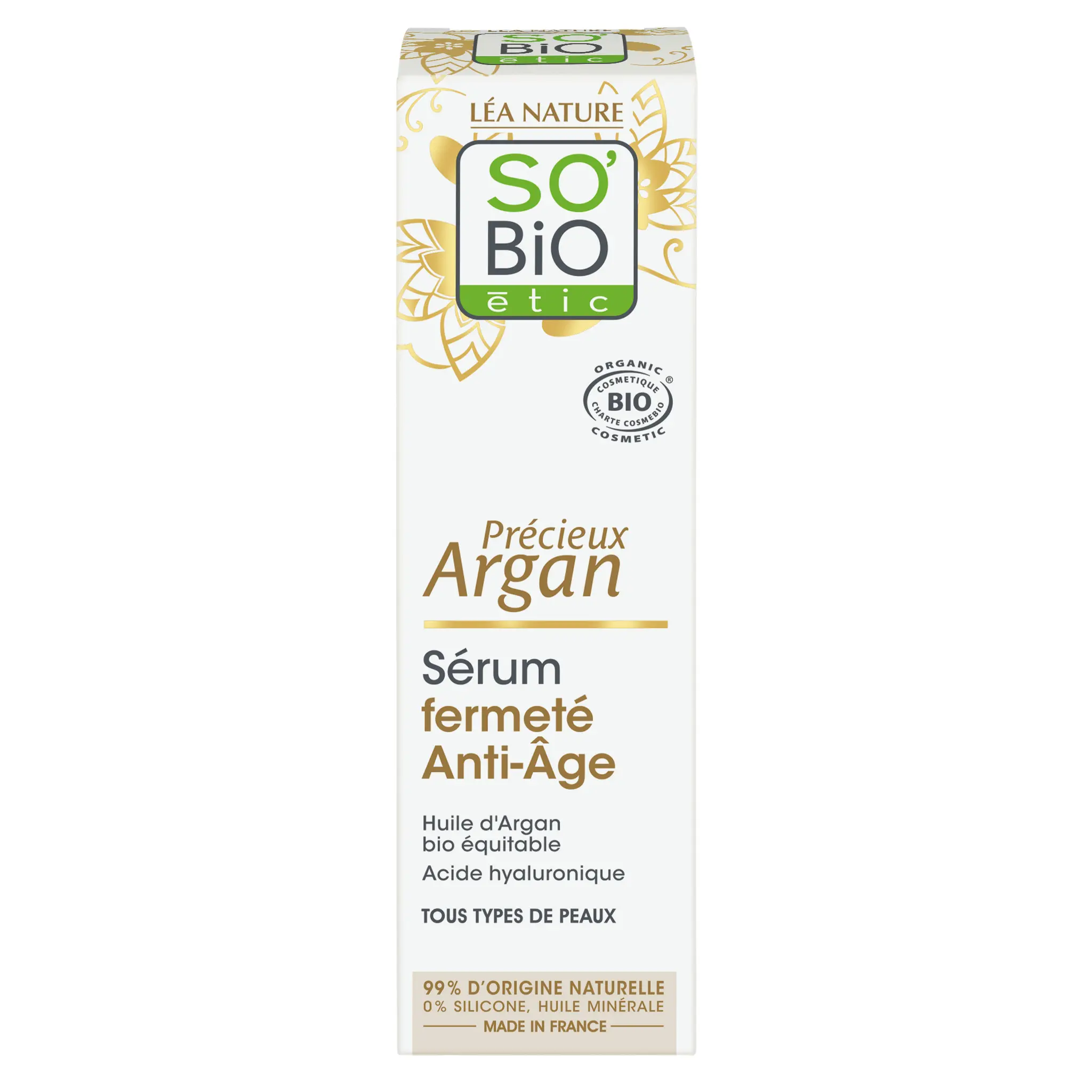 SO BIO ETIC Sérum fermeté anti âge argan bio tous types de peaux