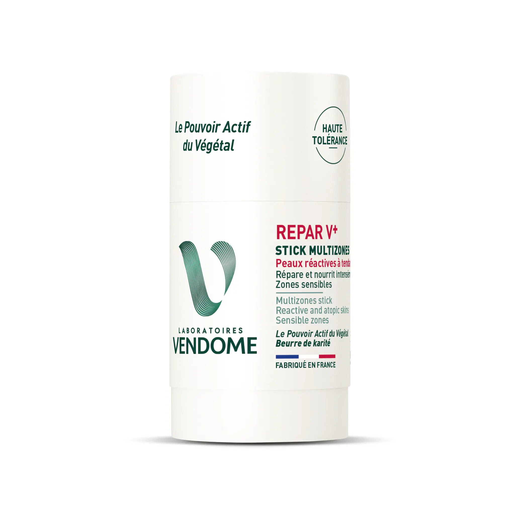 LABORATOIRES VENDOME Repar V+ stick multizones répare et nourrit au beurre de karité pour peaux réactives à tendance atopiques