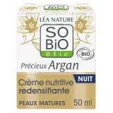 SO BIO ETIC Crème nutritive bio redensifiante nuit argan peaux matures