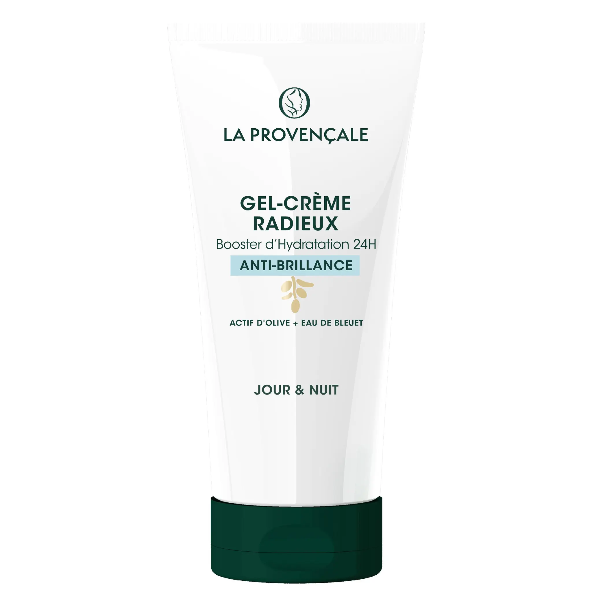 LA PROVENÇALE BIO Le gel Crème radieux hydratant 24h fraîcheur à l'huile d'olive bio AOP Provence & eau de bleuet bio