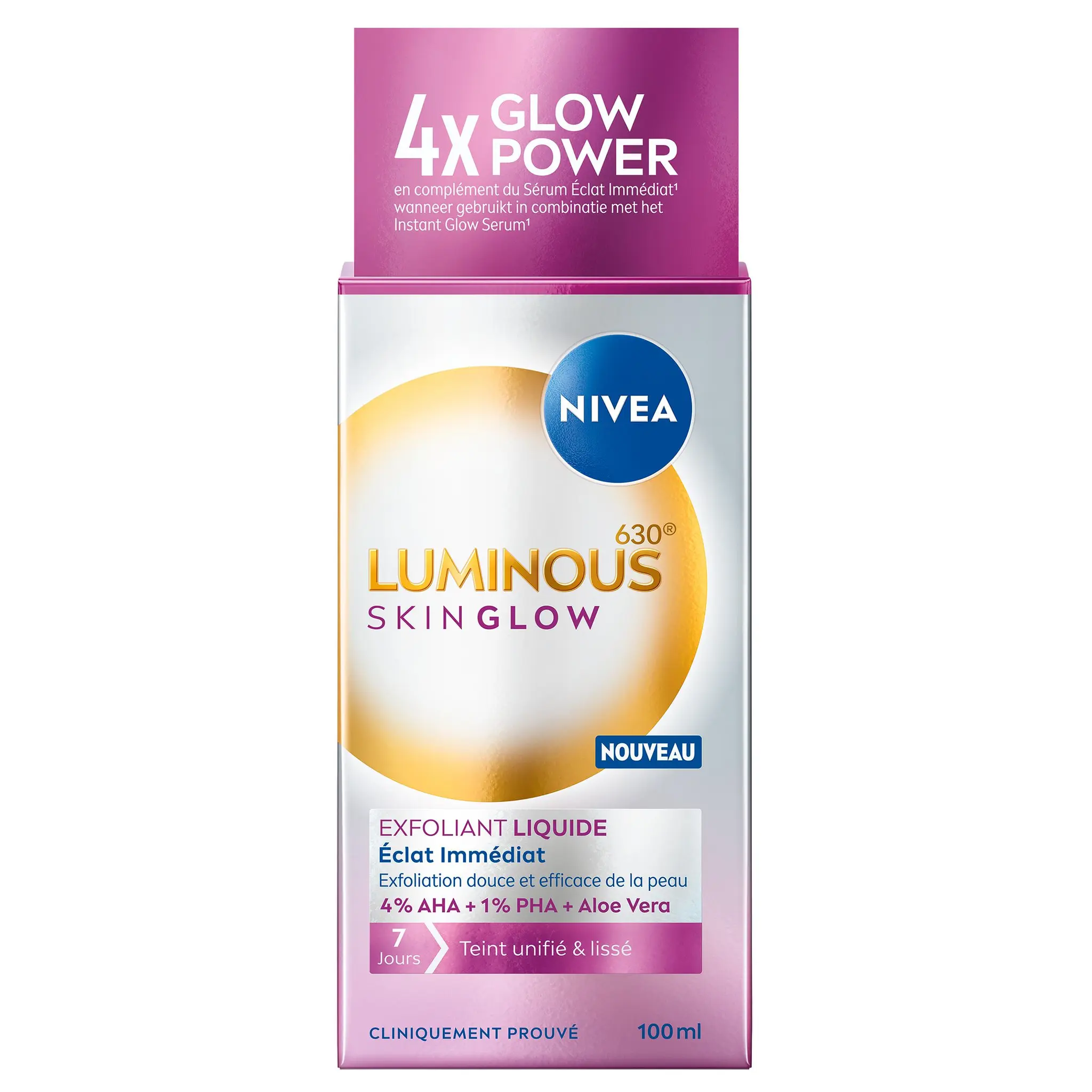 NIVEA Luminous skin glow exfoliant liquide
