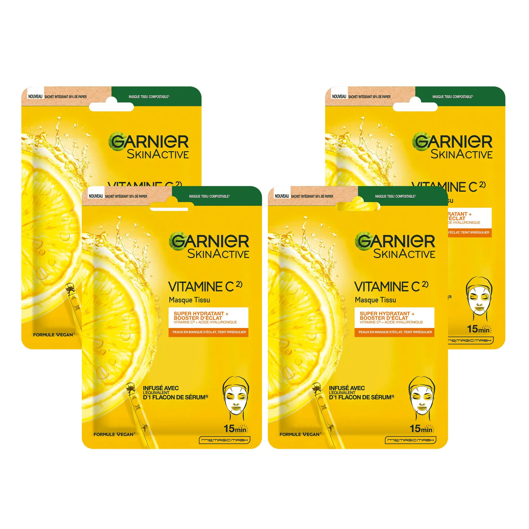 GARNIER SkinActive masque tissu vitamine C