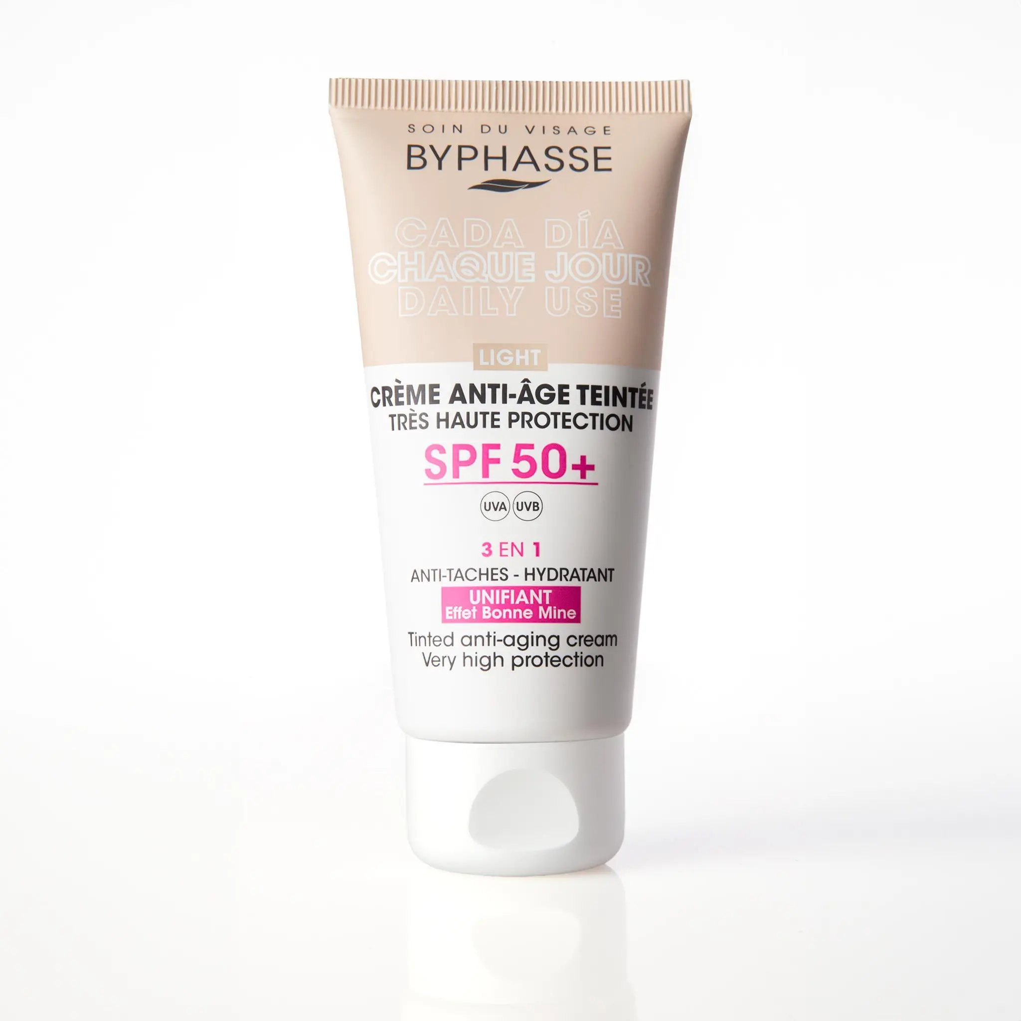BYPHASSE Chaque Jour Crème anti-âge SPF50+ teintée light