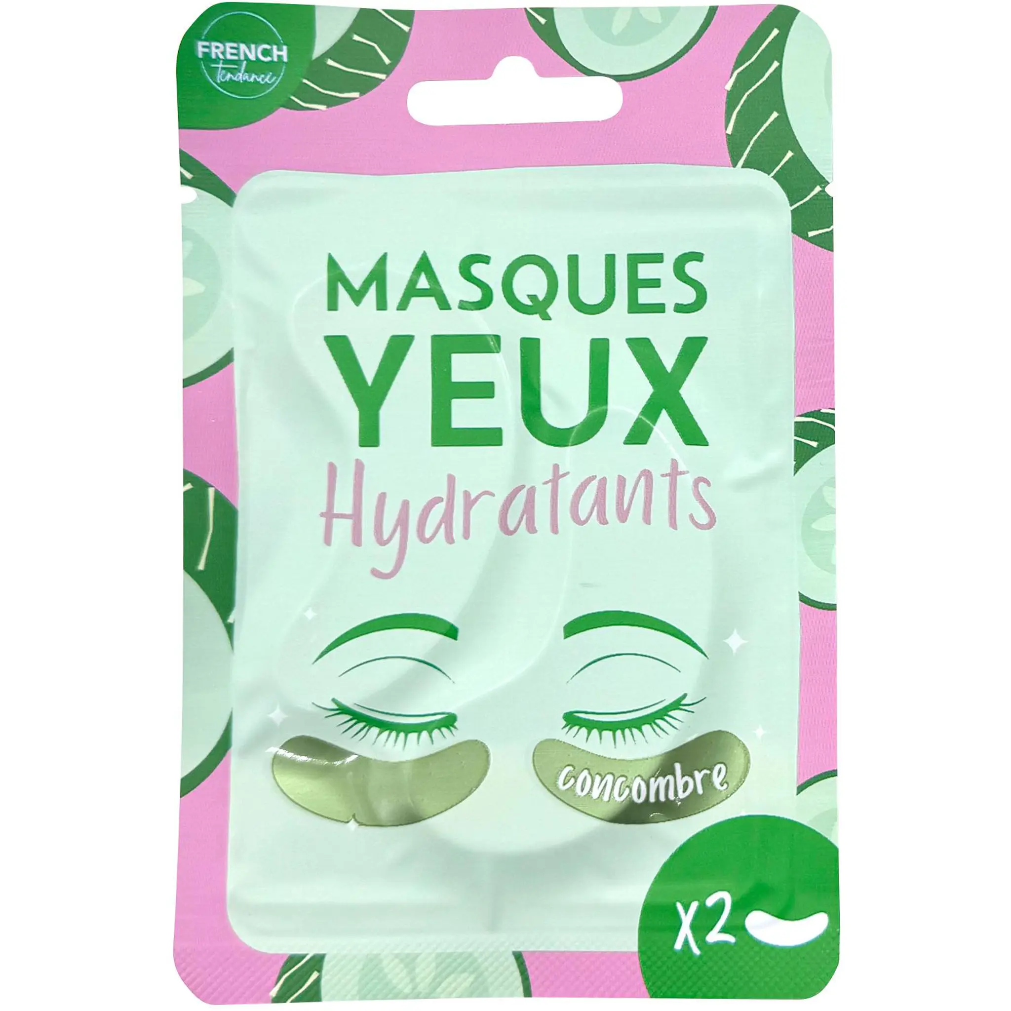 FRENCH TENDANCE Patchs hydratant pour les yeux au concombre
