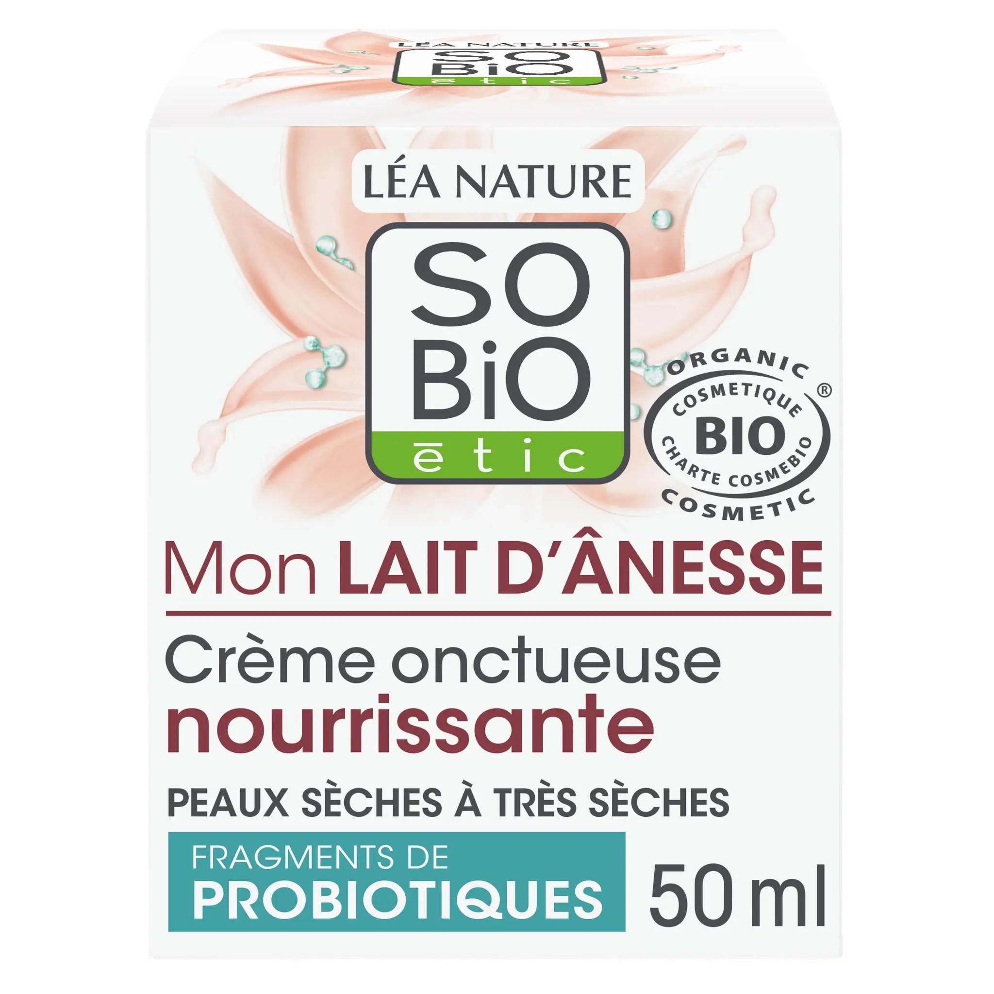 SO BIO ETIC Crème onctueuse nourrissante peaux sèches et très sèches