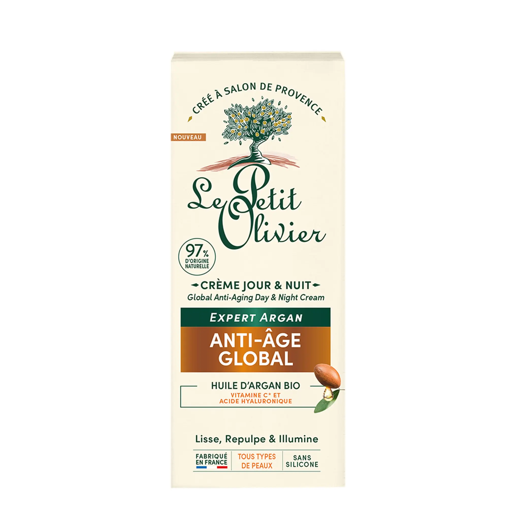 LE PETIT OLIVIER Crème anti-âge jour et nuit tous type de peaux