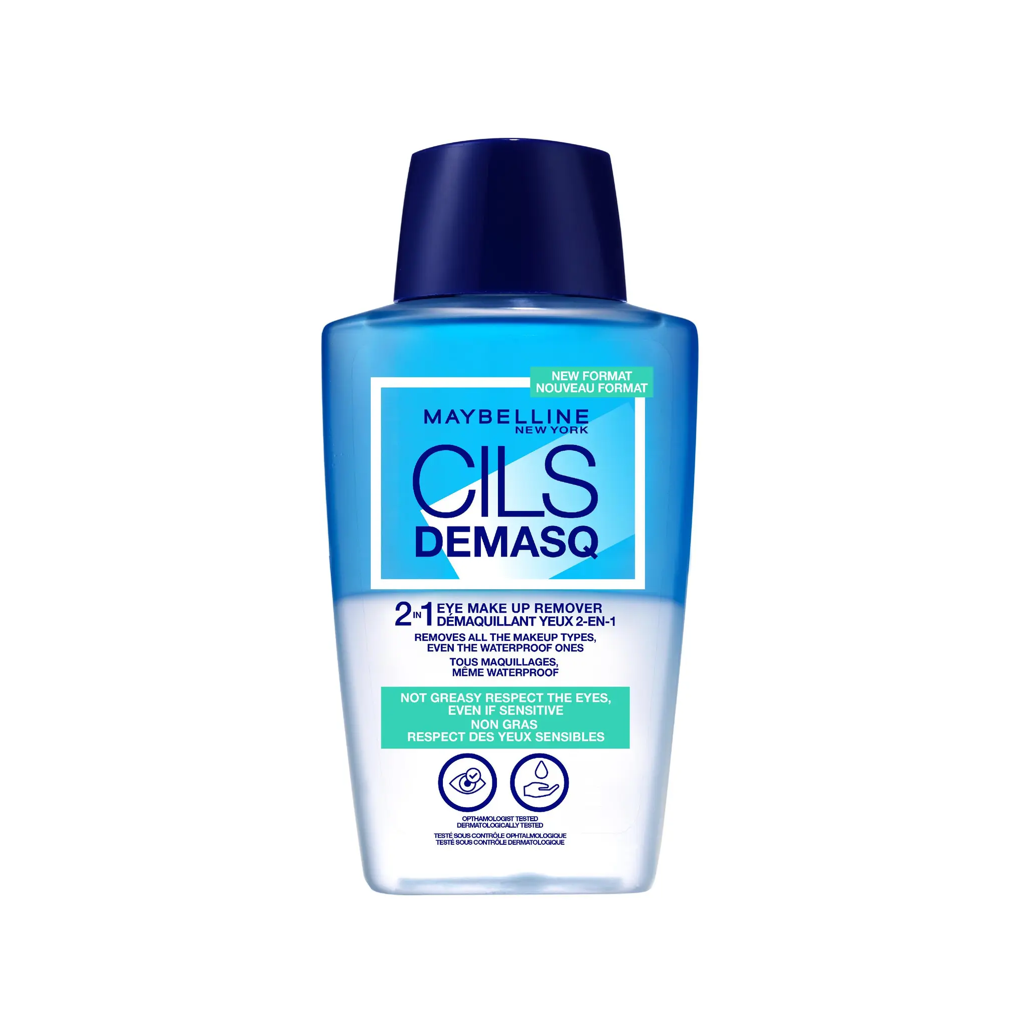 MAYBELLINE Cils demasq démaquillant pour les yeux 2en1