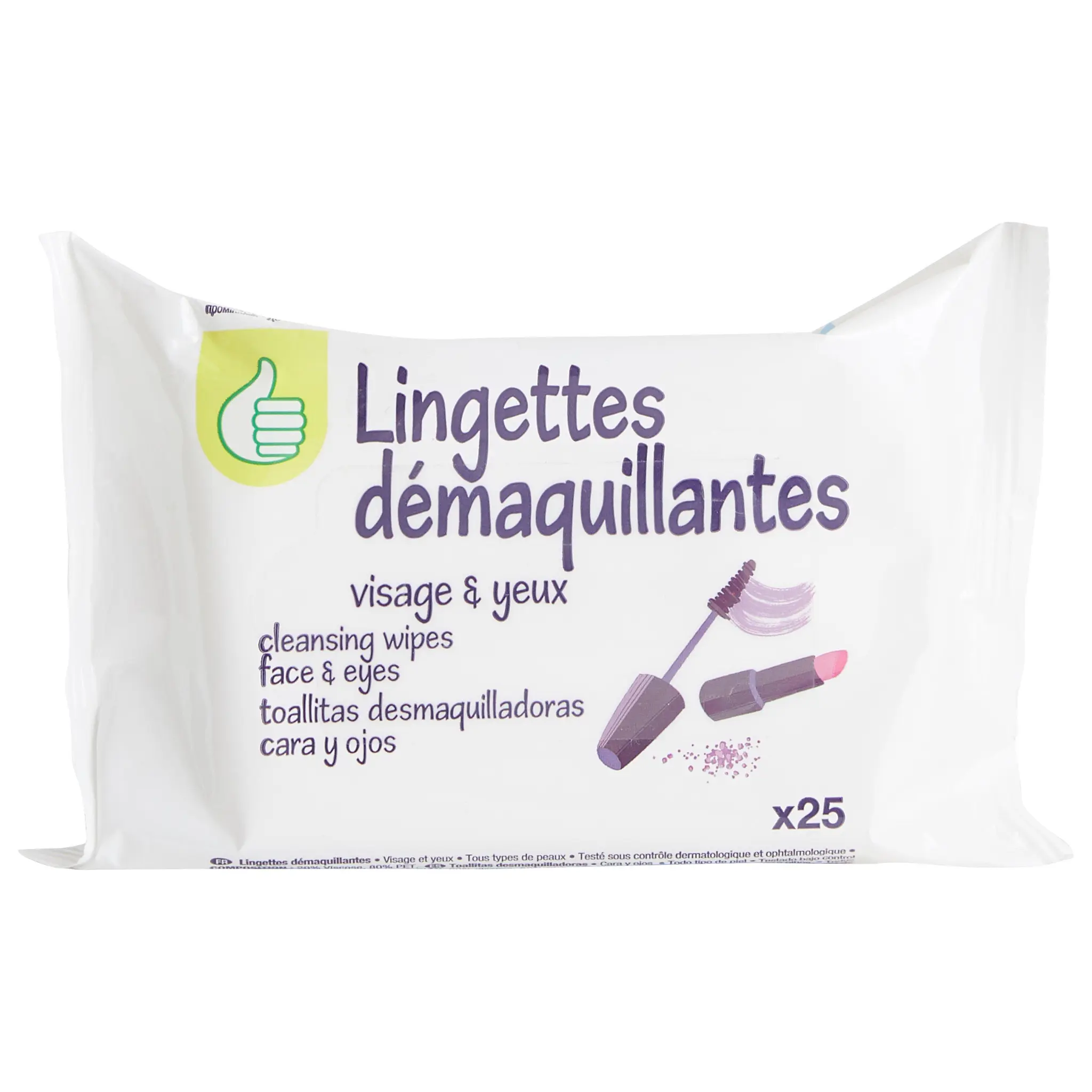 POUCE Lingettes démaquillantes visage et yeux