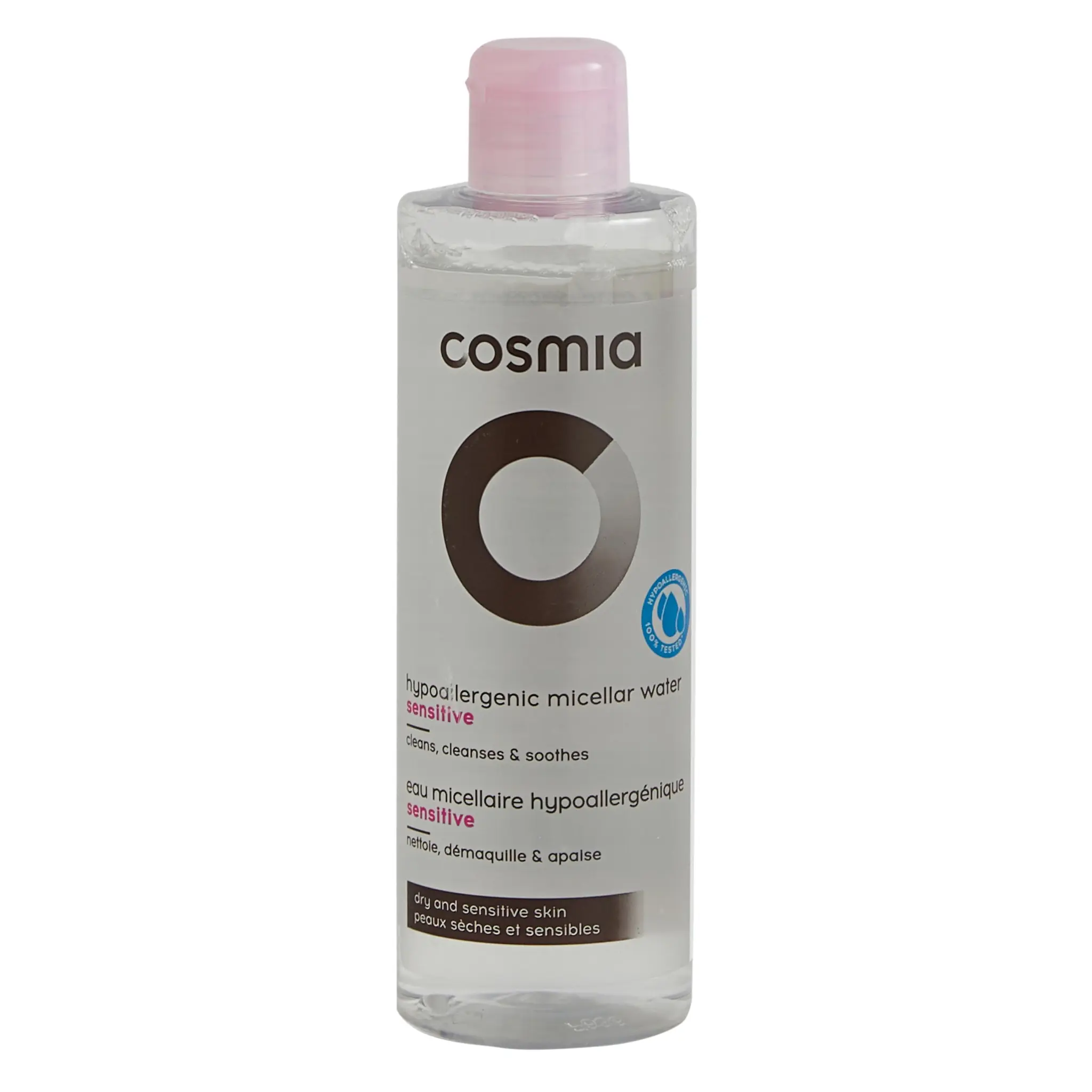 COSMIA Eau micellaire hypoallergénique sensitive peaux sèches et sensibles