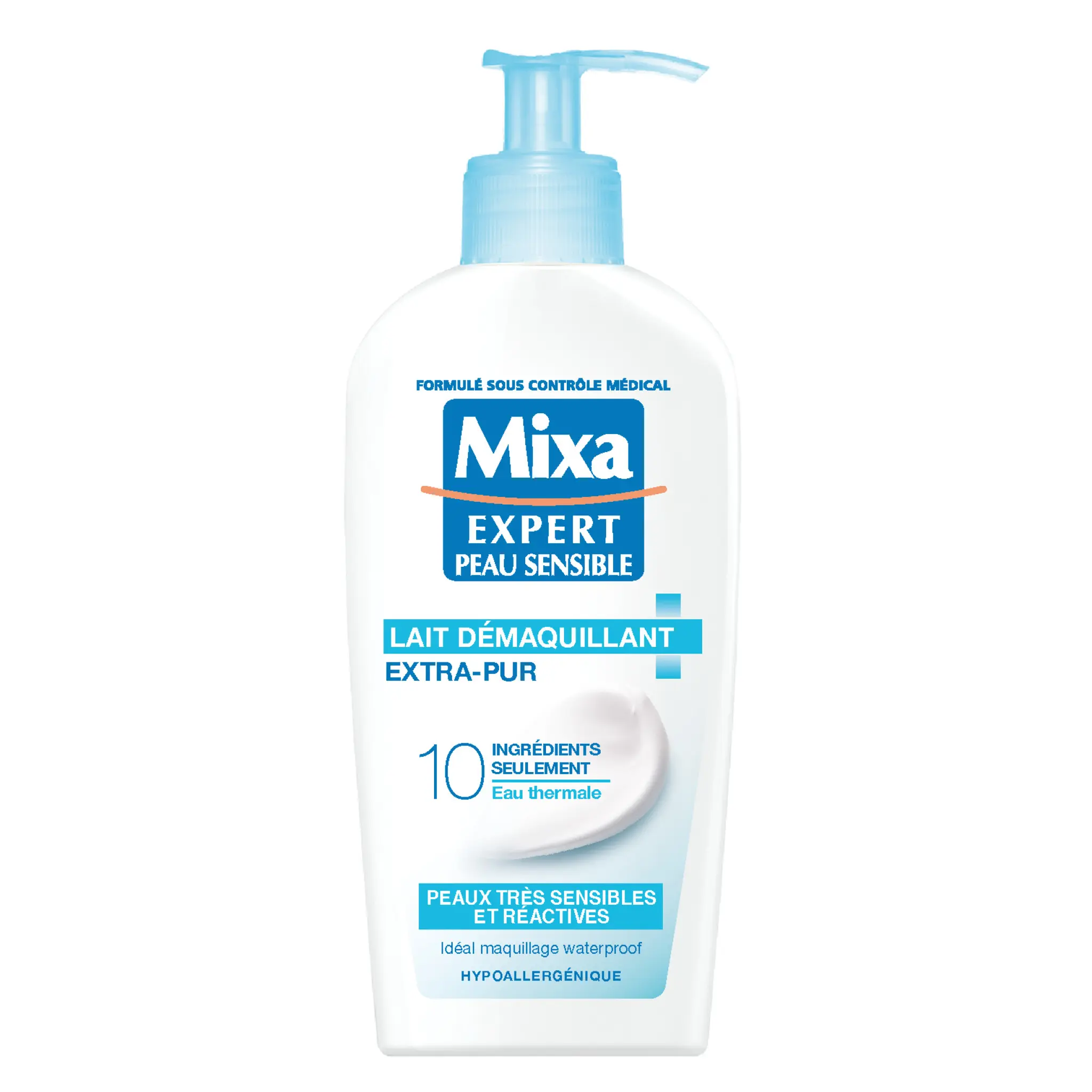 MIXA Lait démaquillant apaisant peaux très sensibles et réactives