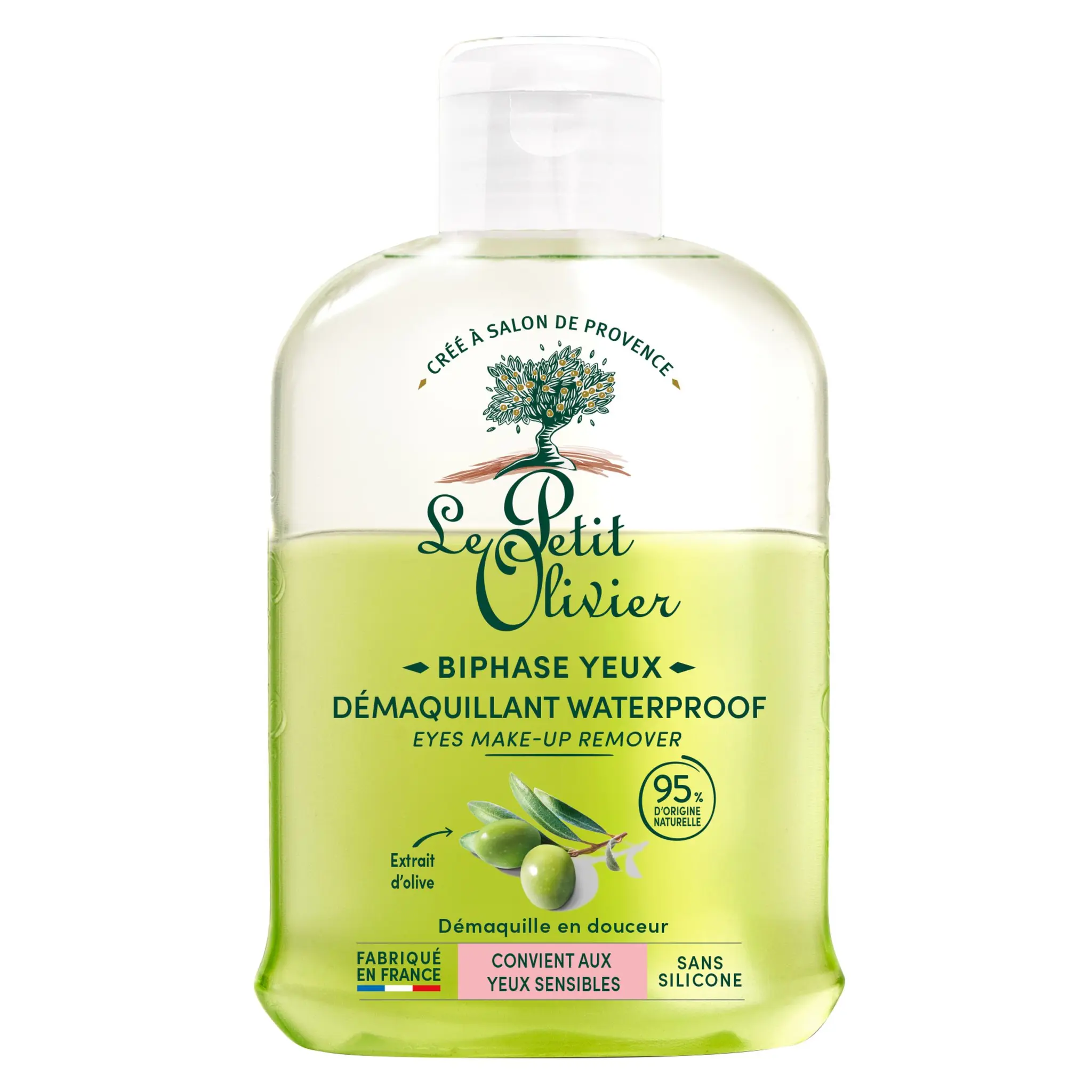 LE PETIT OLIVIER Démaquillant yeux waterproof extrait d'olive yeux sensibles