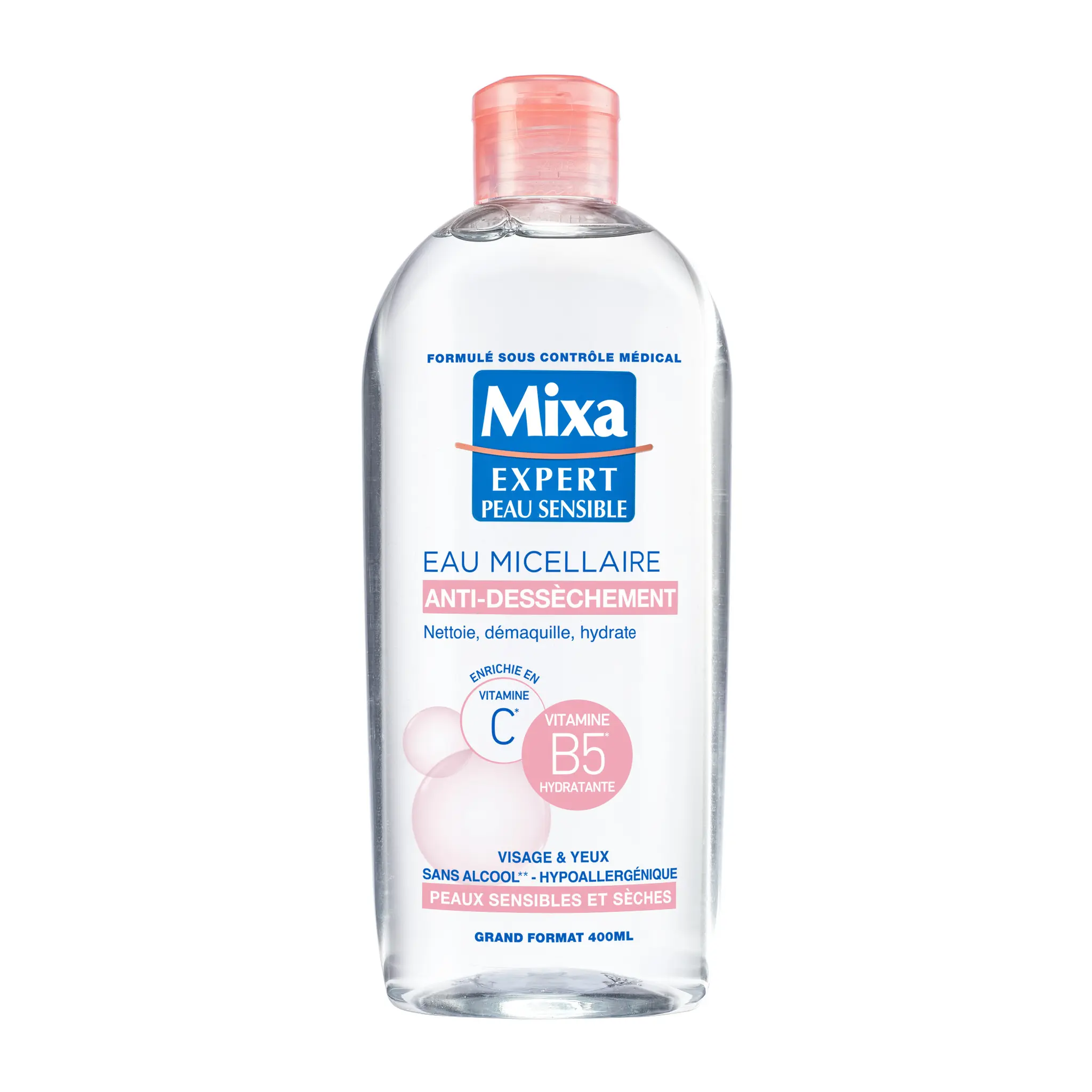 MIXA Eau miellaire physiologique peaux sensibles et sèches