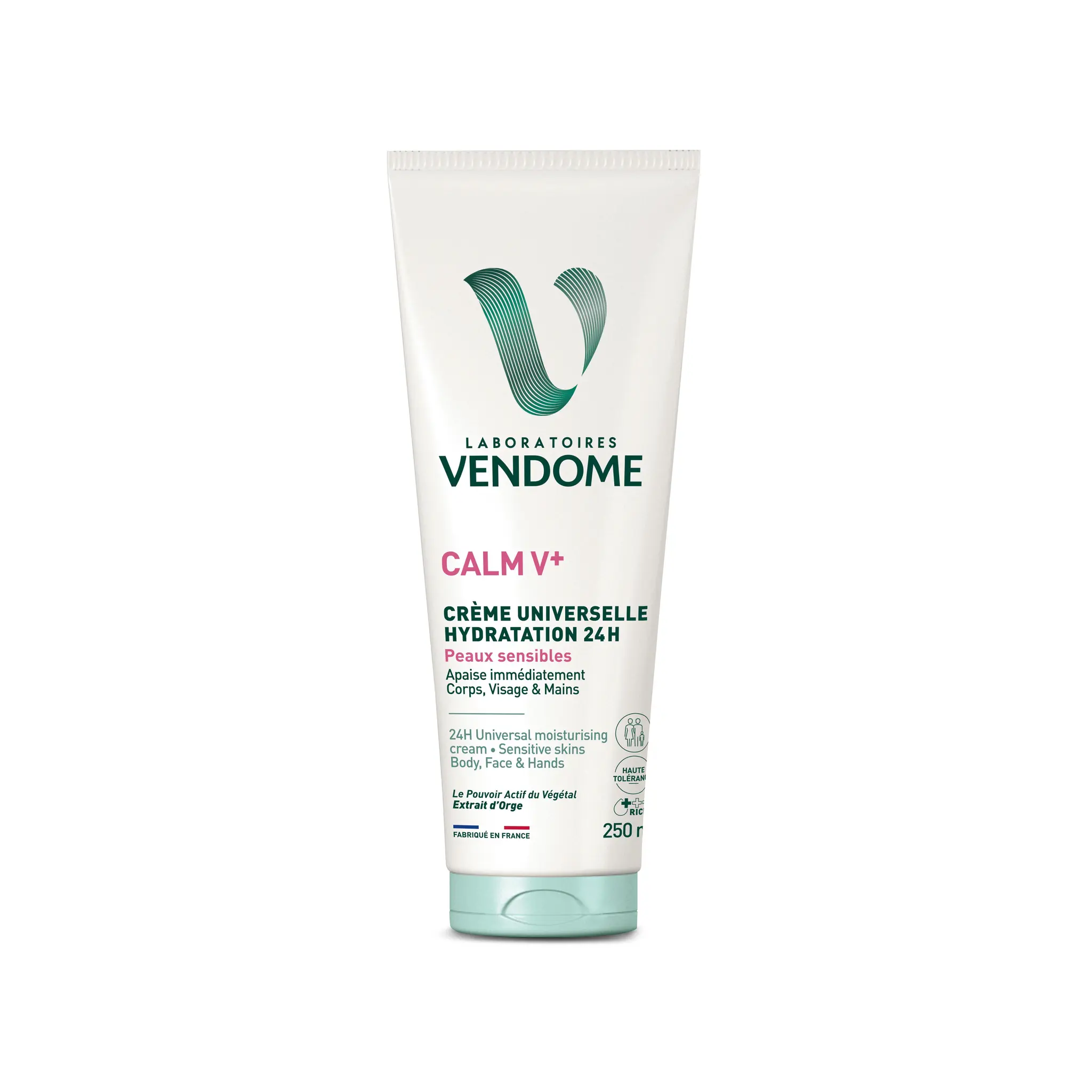 LABORATOIRES VENDOME Calm V+ Crème universelle hydratation 24H corps visage et mains peaux sensibles