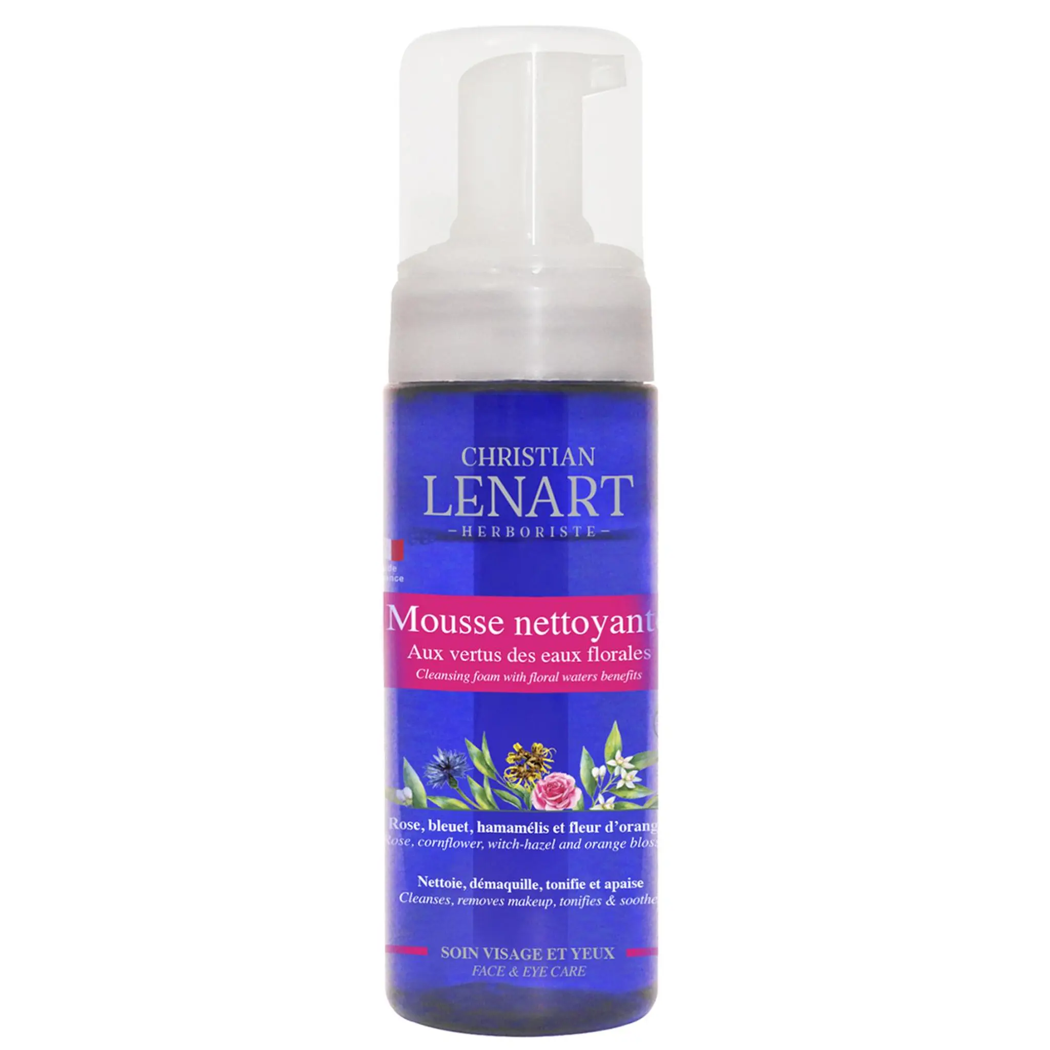 CHRISTIAN LENART Mousse nettoyante démaquillante eaux florales tous types de peaux