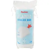 AUCHAN Classic cotons ovales duo à démaquiller