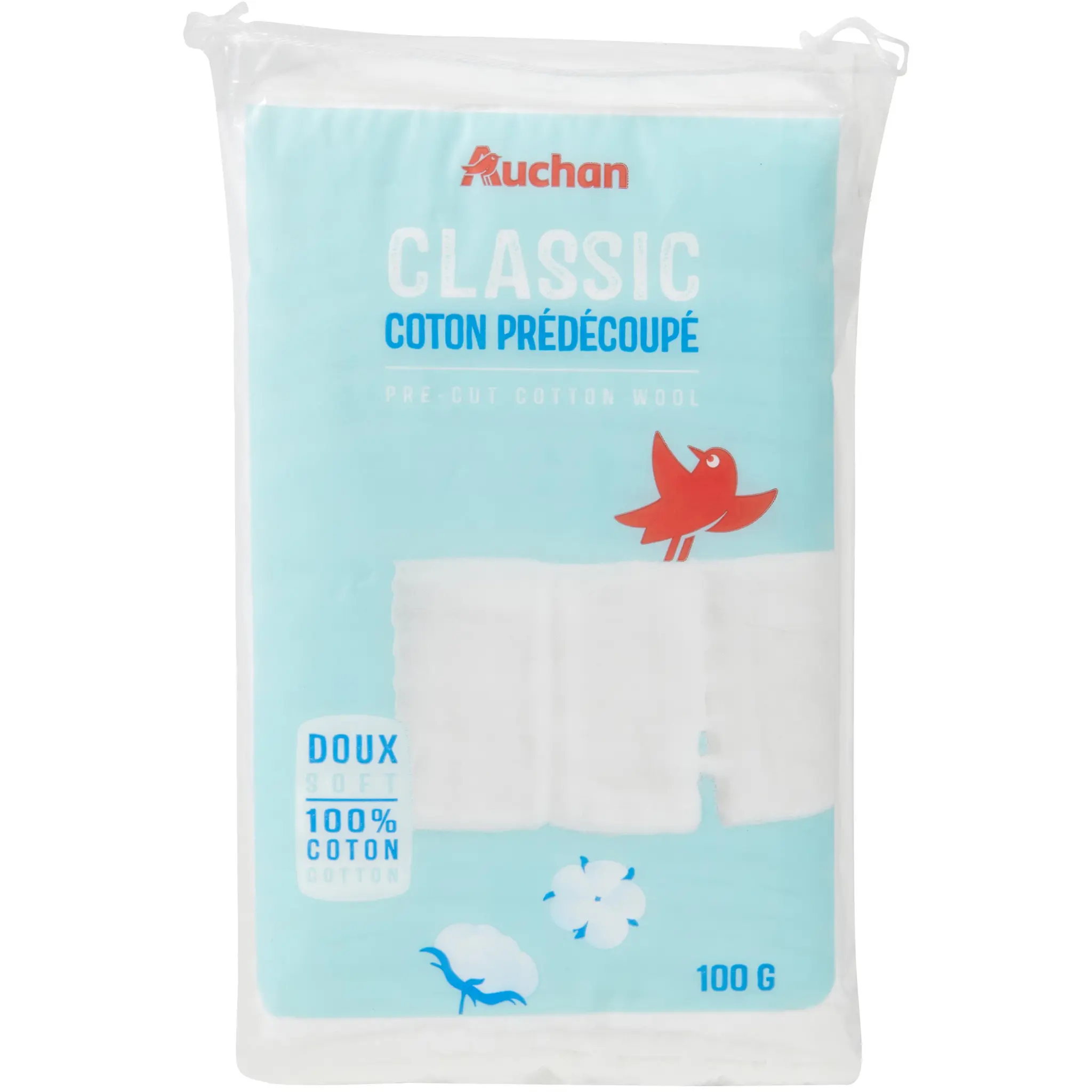 AUCHAN Cotons prédécoupé