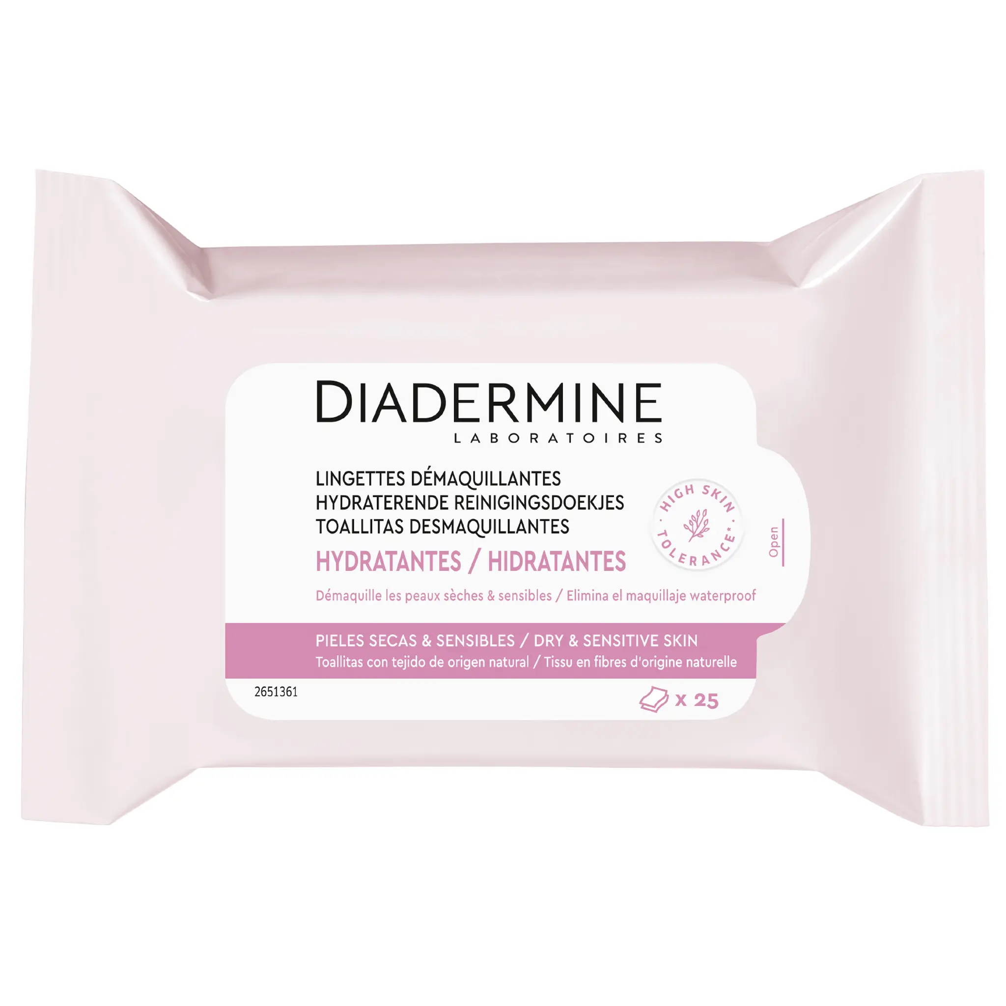 DIADERMINE Lingettes démaquillantes peaux sèches et sensibles