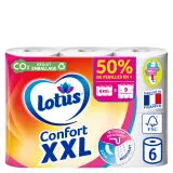LOTUS Papier toilette blanc aquatube XXL 2 épaisseurs