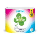 TREFLE Papier toilette blanc 2 épaisseurs