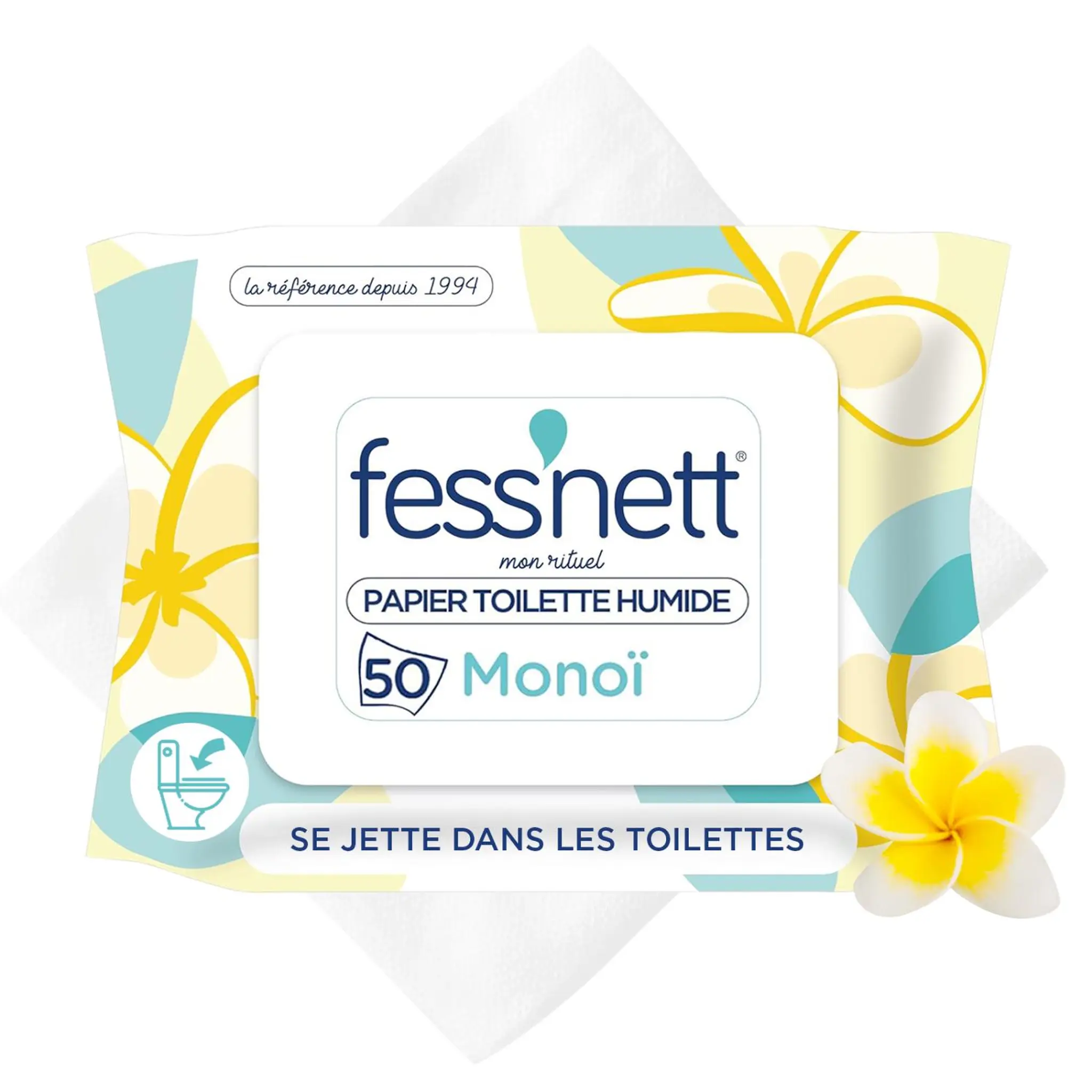 FESS'NETT Papier toilette humide monoï
