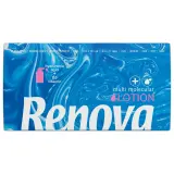 RENOVA Boite de mouchoirs lotionnés 3 plis enrichis en acide hyaluronique et en vitamine B5