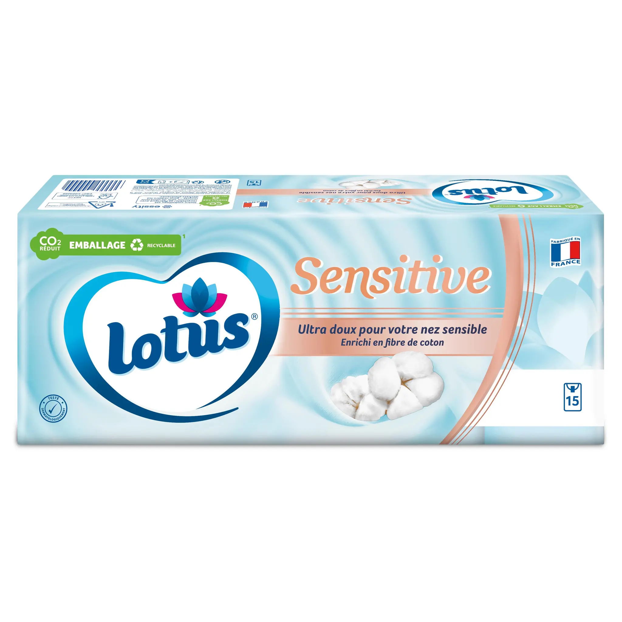 LOTUS Paquets de mouchoirs sensitive