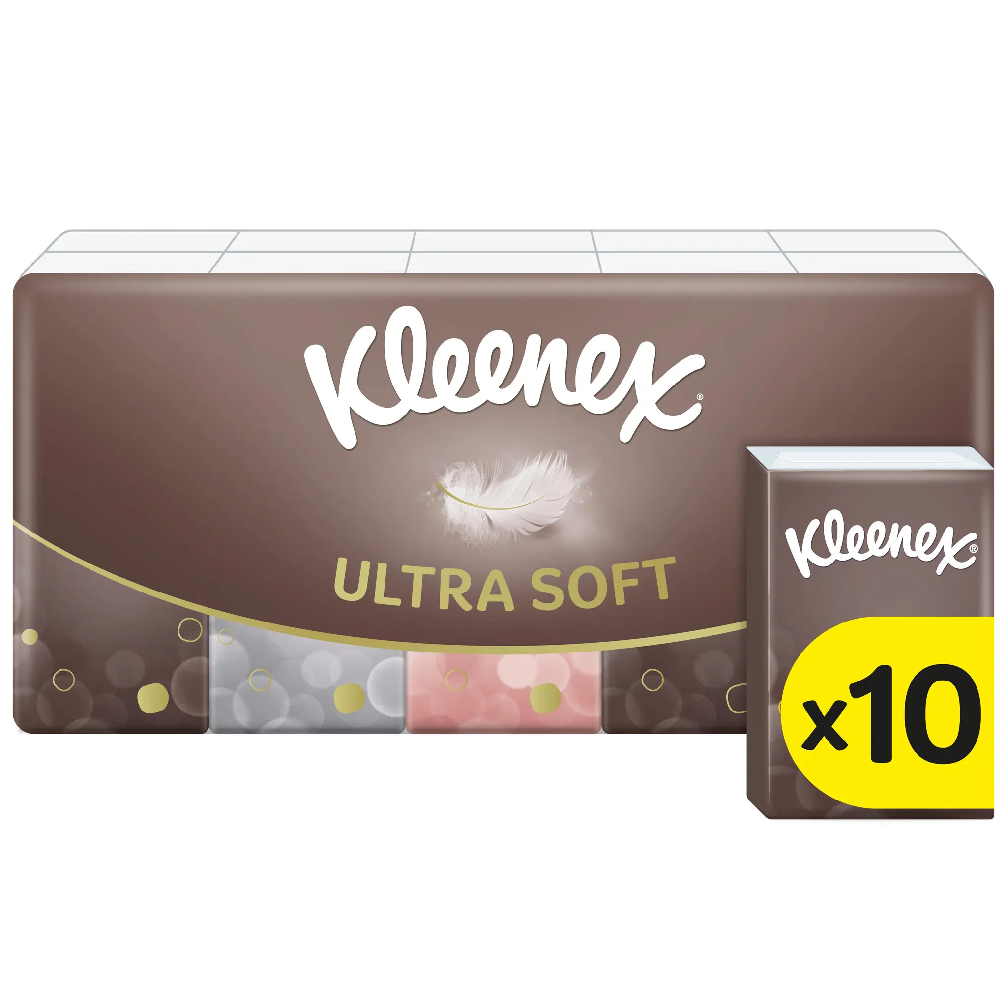 KLEENEX Paquets de mouchoirs ultra soft 3 épaisseurs