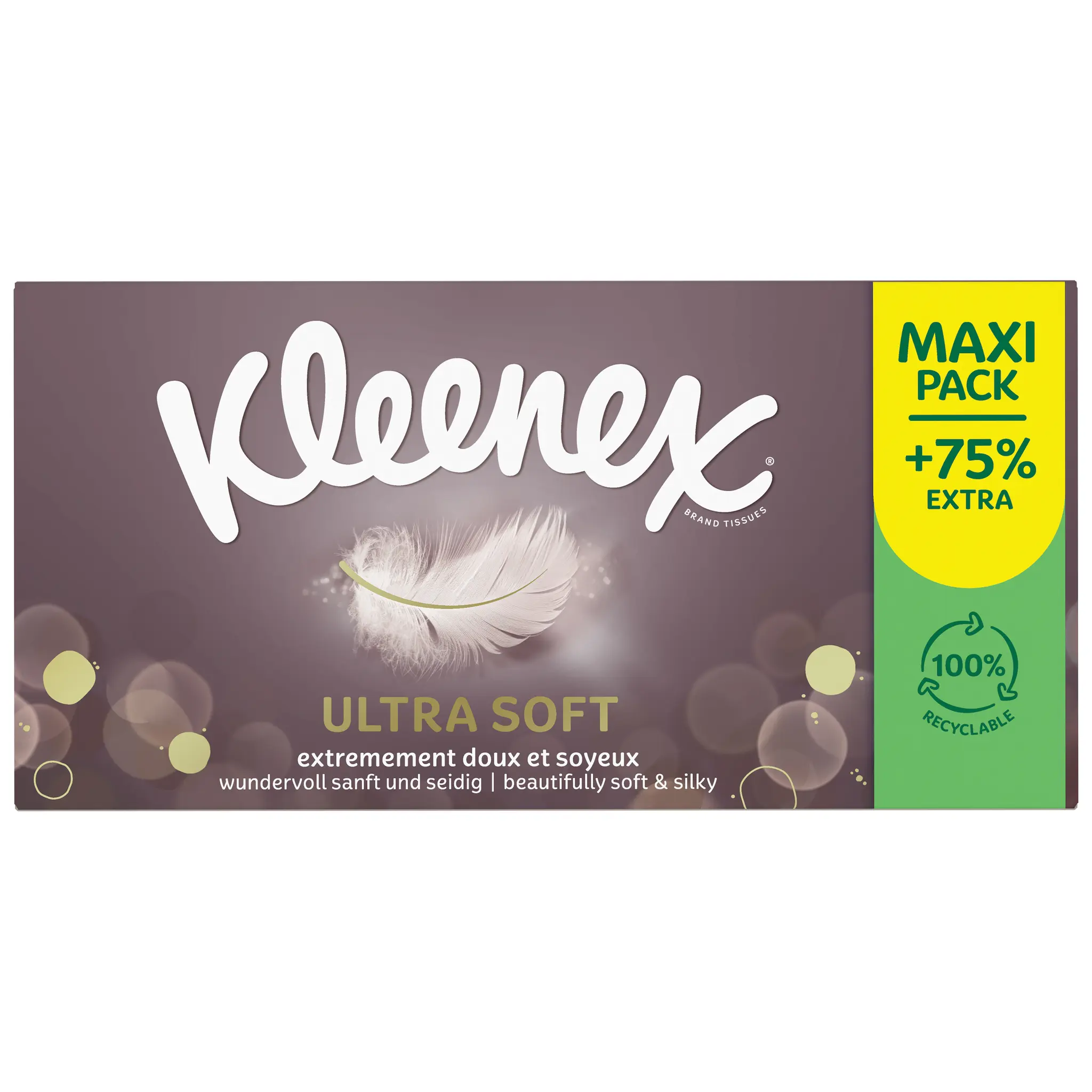 KLEENEX Boîte de mouchoirs ultrasoft 3 épaisseurs