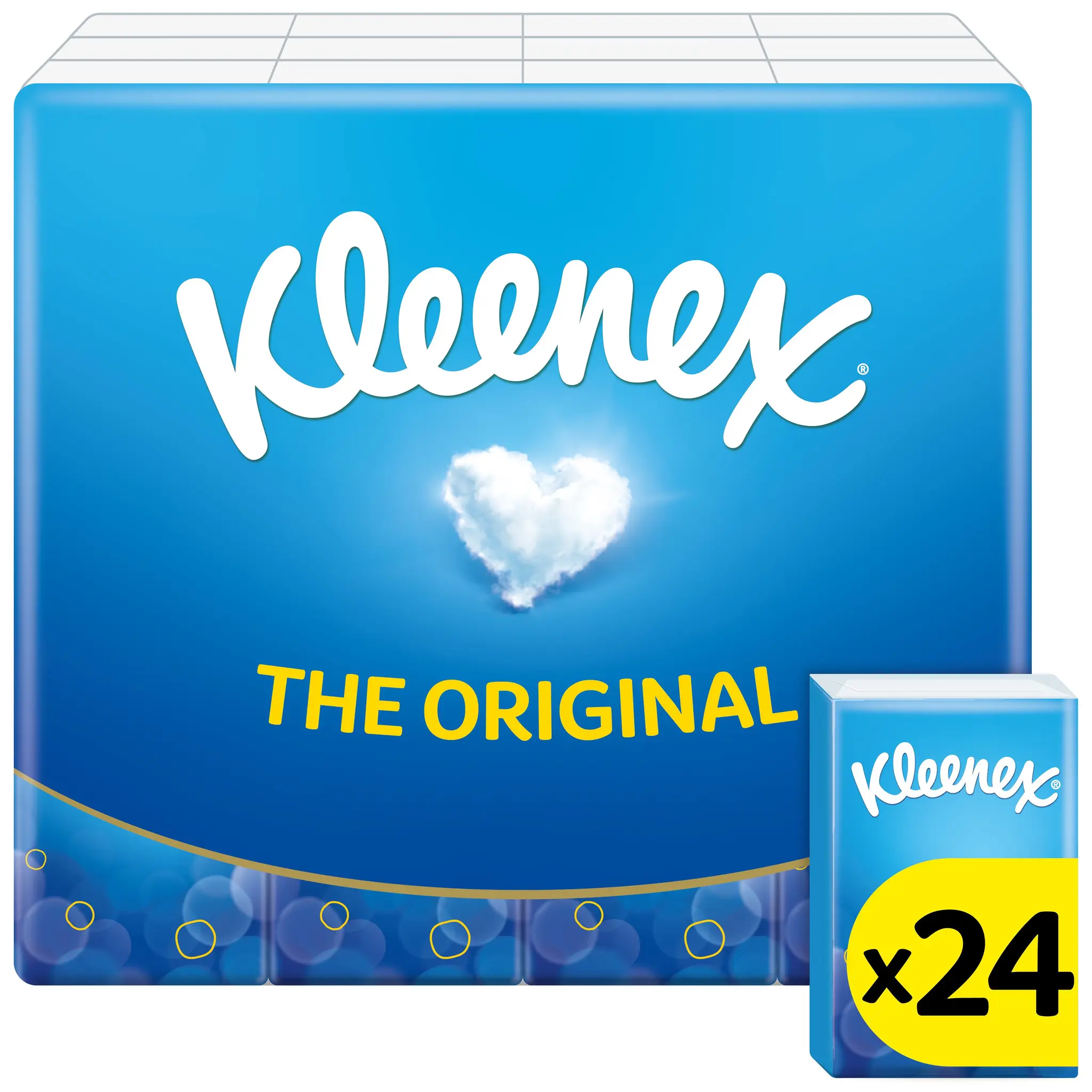 KLEENEX Paquets de mouchoirs original 3 épaisseurs