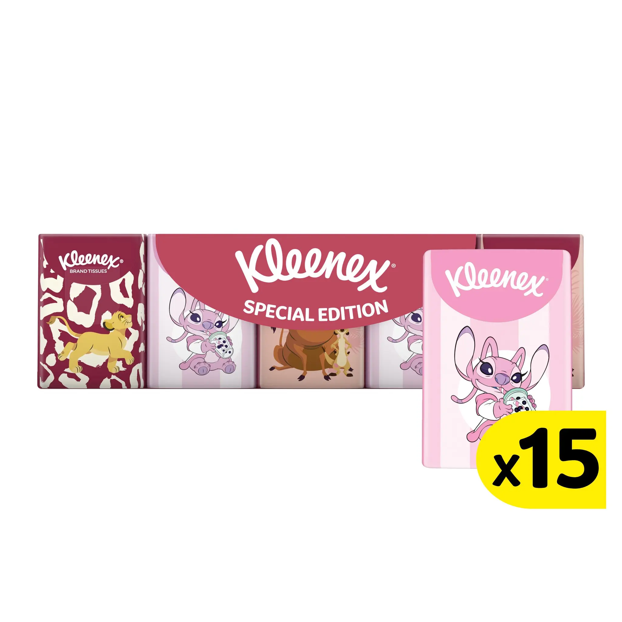 KLEENEX Mini paquets de mouchoirs pour enfants design Disney 3 épaisseurs
