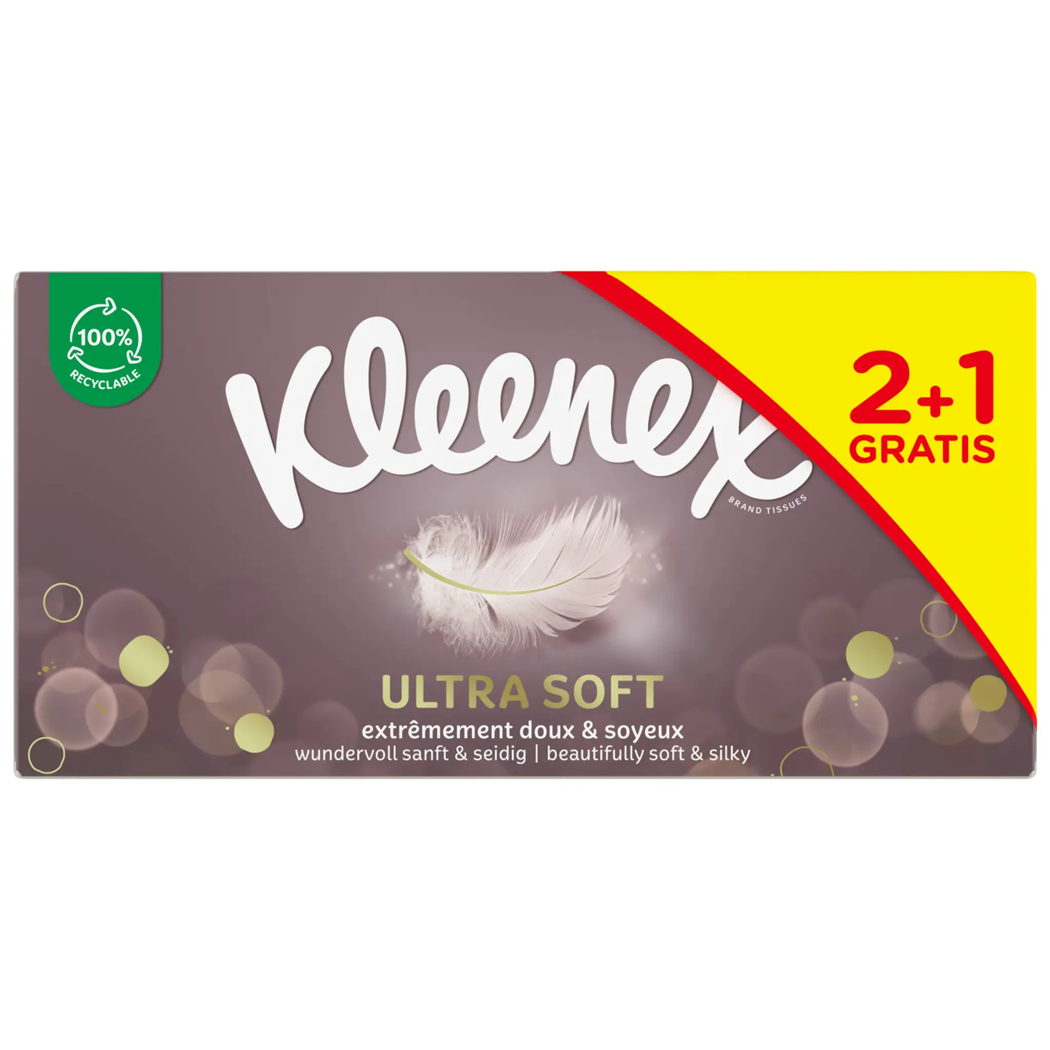 KLEENEX Boîte de mouchoirs ultra soft 3 épaisseurs
