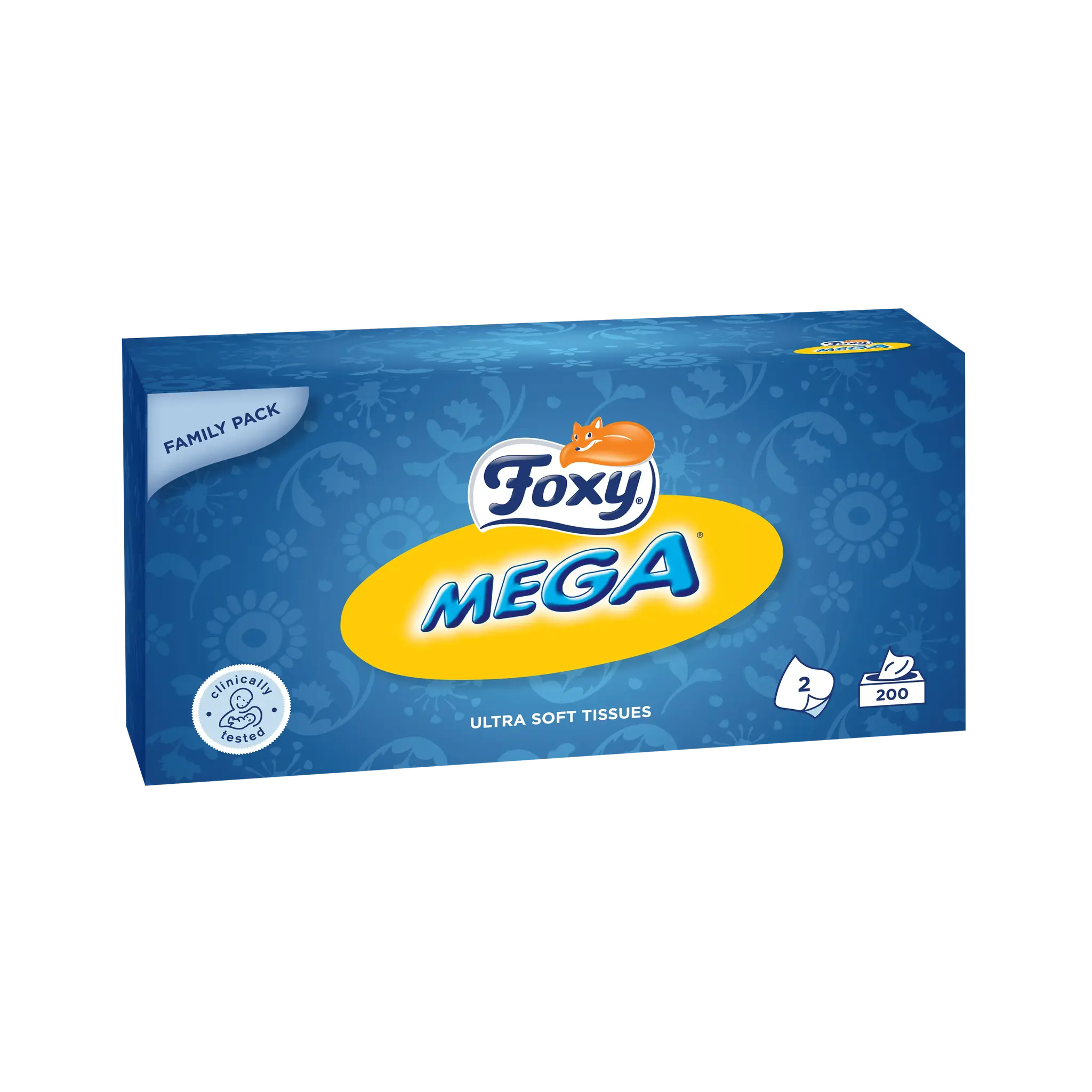 FOXY Mega Boîte de mouchoirs 2 épaisseurs
