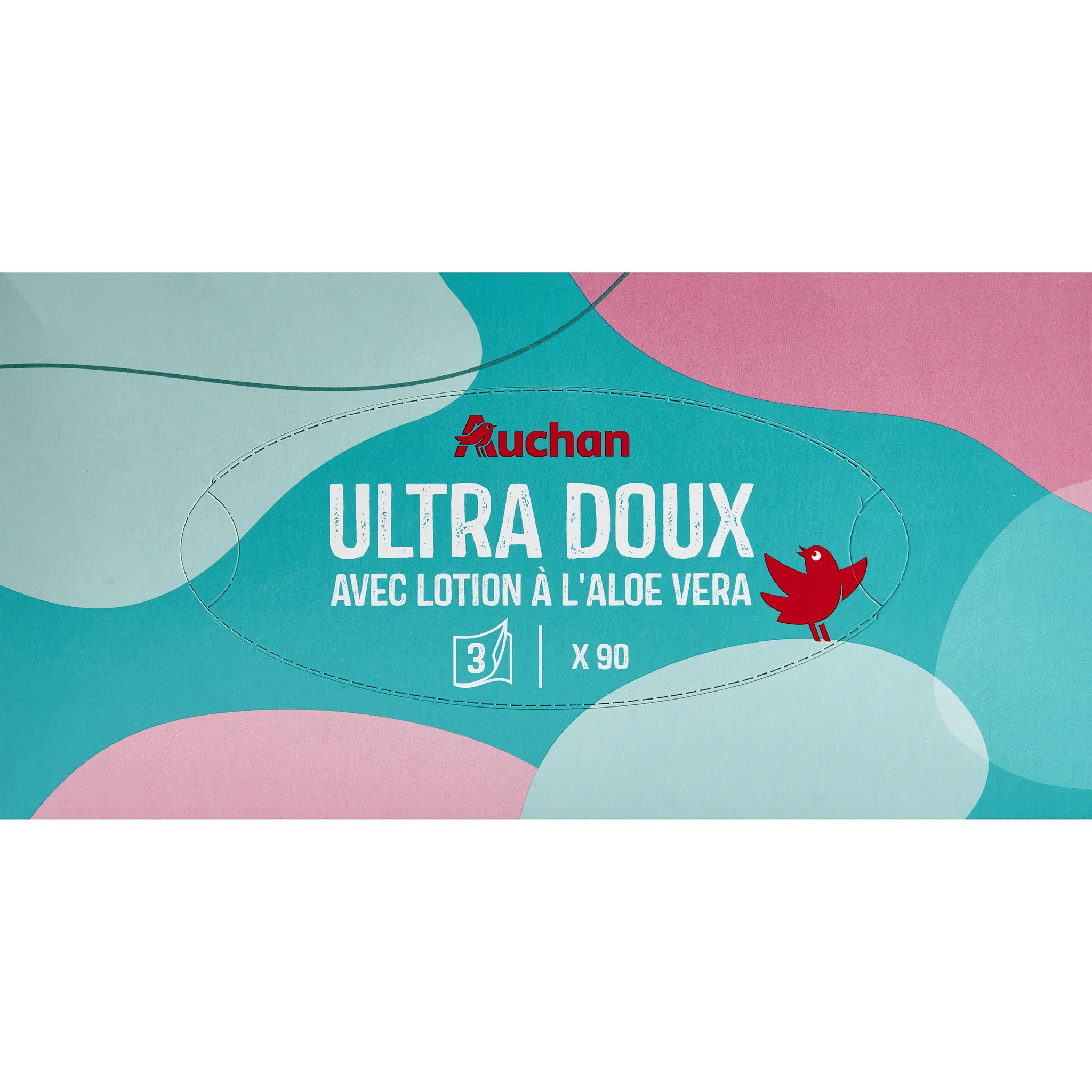 AUCHAN Sensitive mouchoirs 3 plis