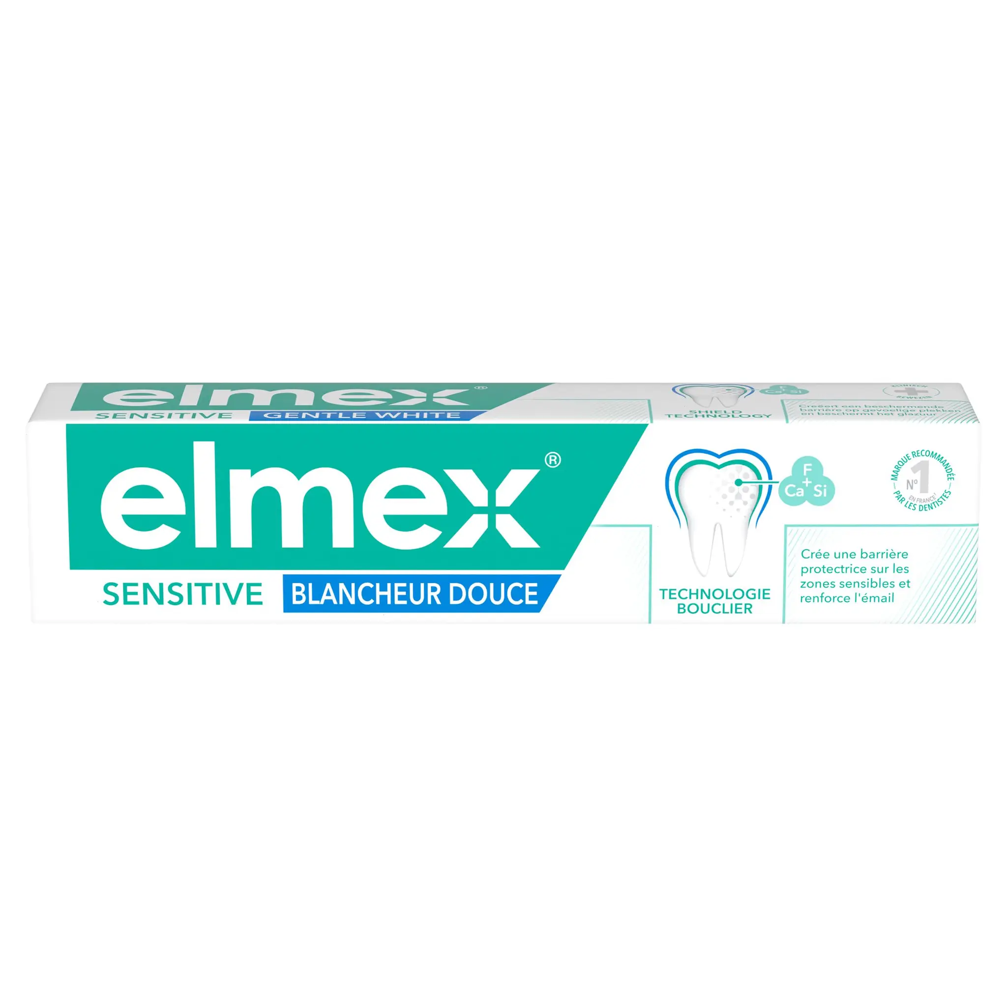 ELMEX Dentifrice sensitive blancheur douce triple protection