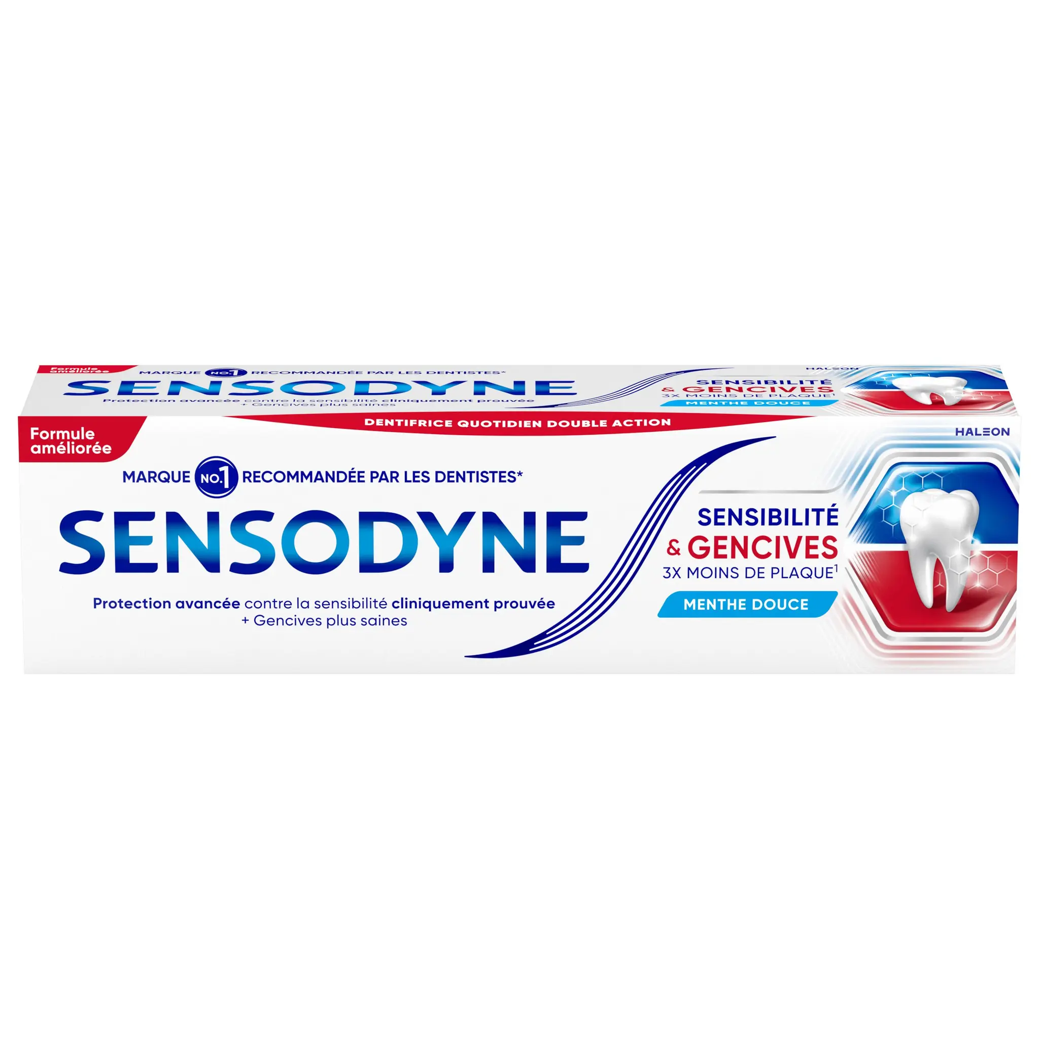 SENSODYNE Dentifrice sensibilité & gencives menthe douce