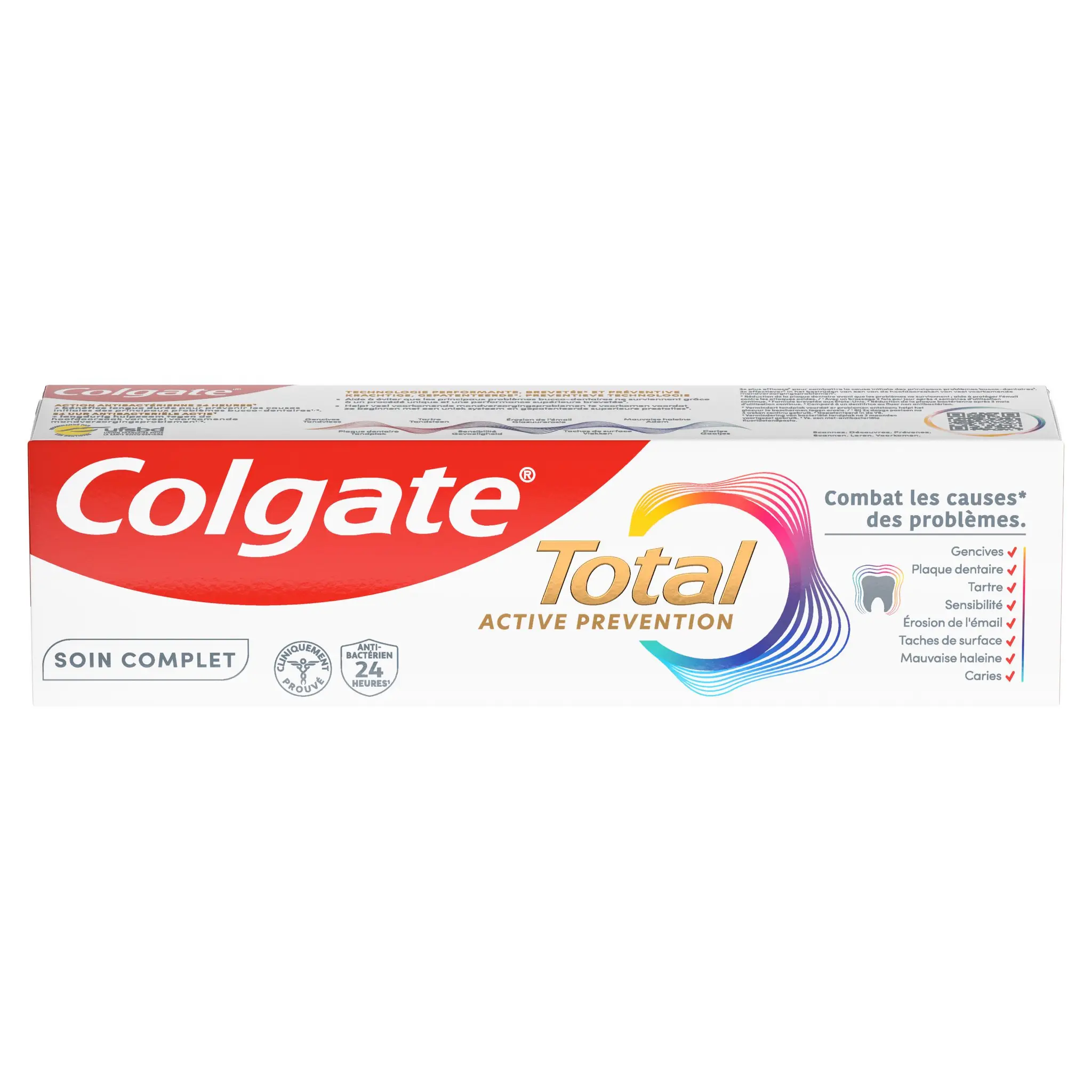 COLGATE Total active prévention Dentifrice blancheur