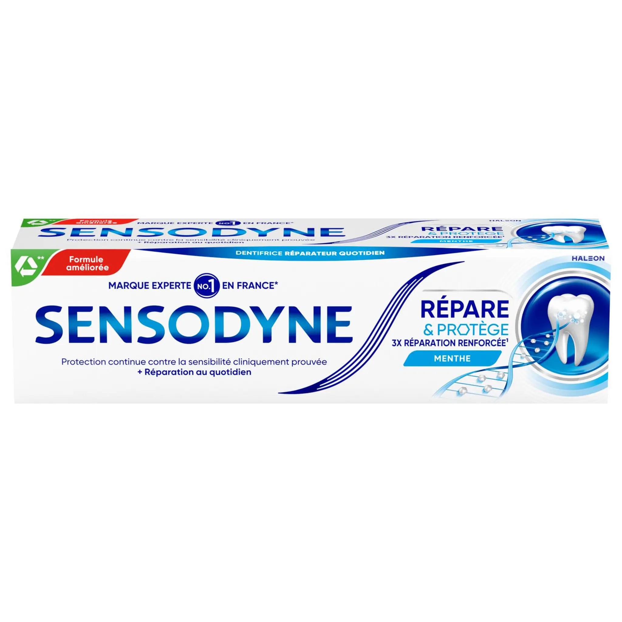 SENSODYNE Dentifrice répare et protège goût menthe