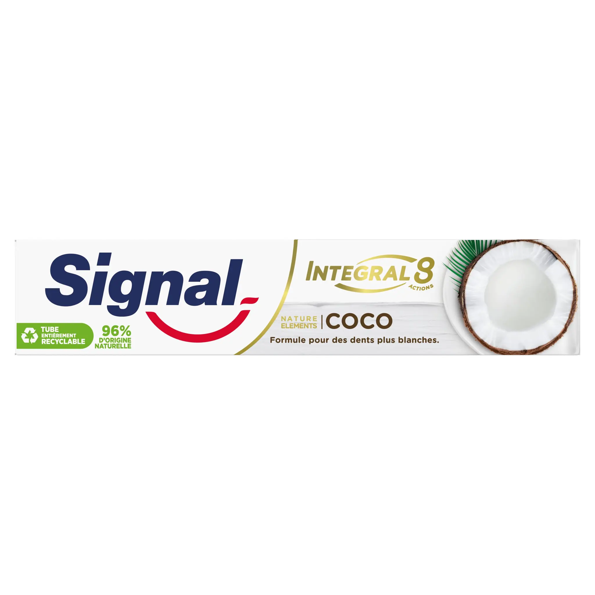 SIGNAL Dentifrice antibactérien blancheur Nature Eléments coco