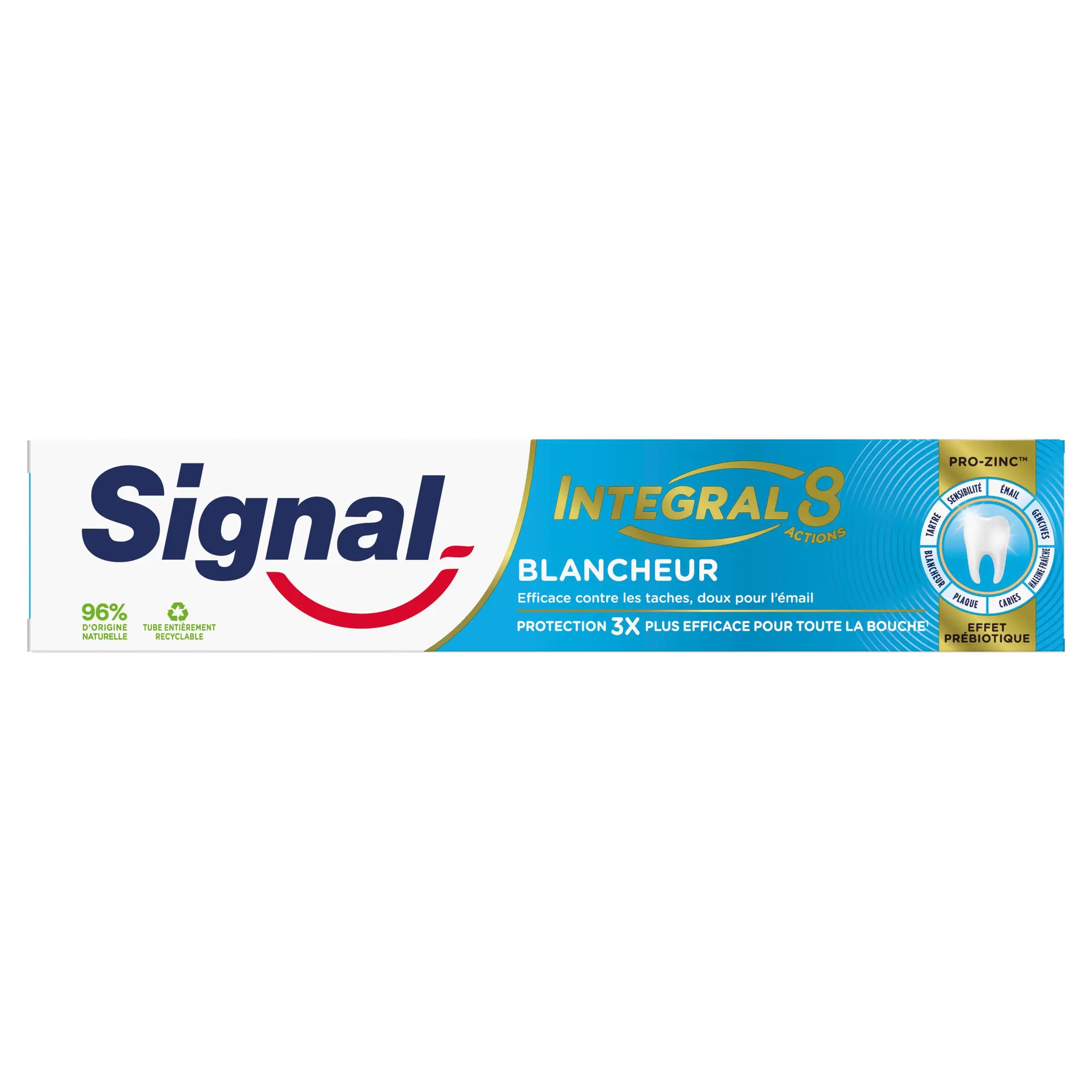SIGNAL Intégral 8 dentifrice blancheur prebiotique