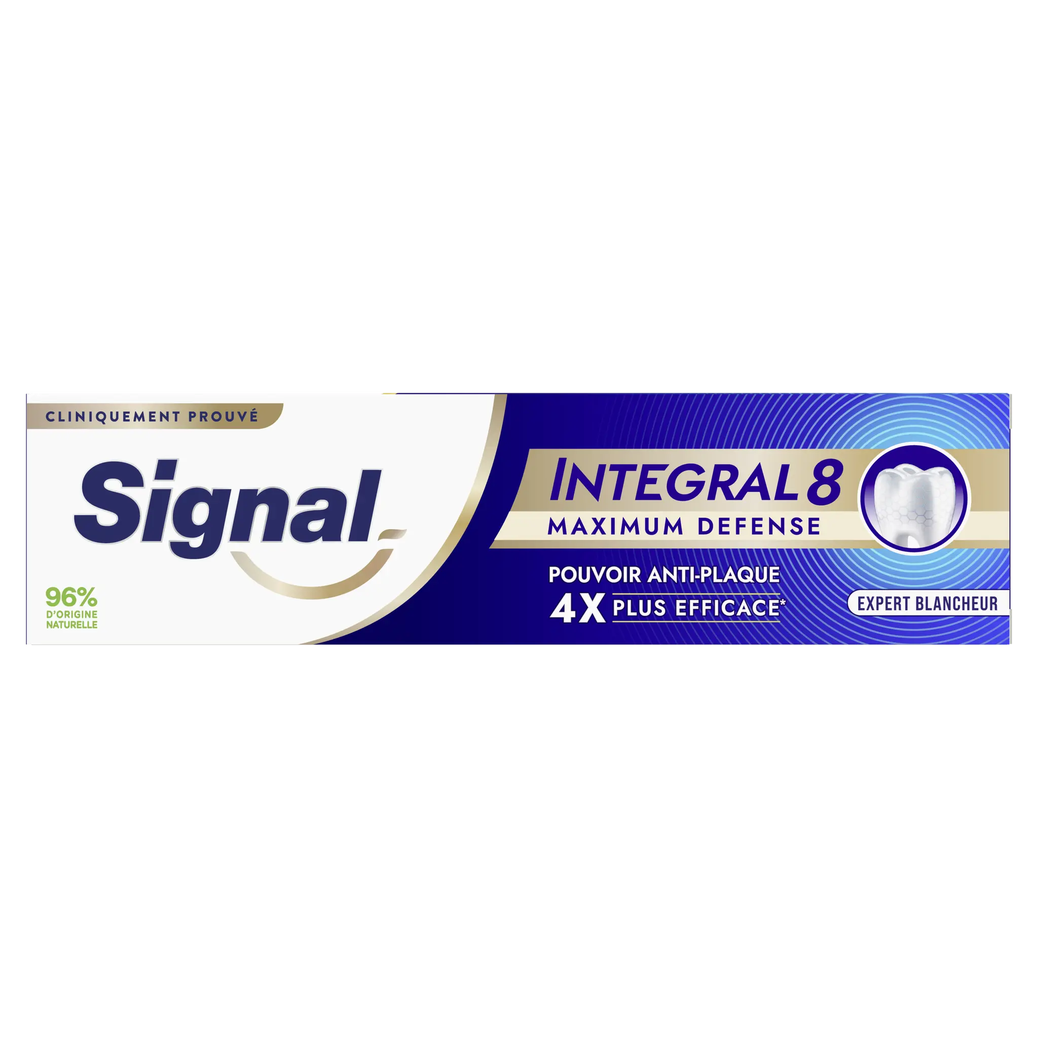 SIGNAL Intégral 8 Dentifrice maximum défense pouvoir anti plaque expert blancheur