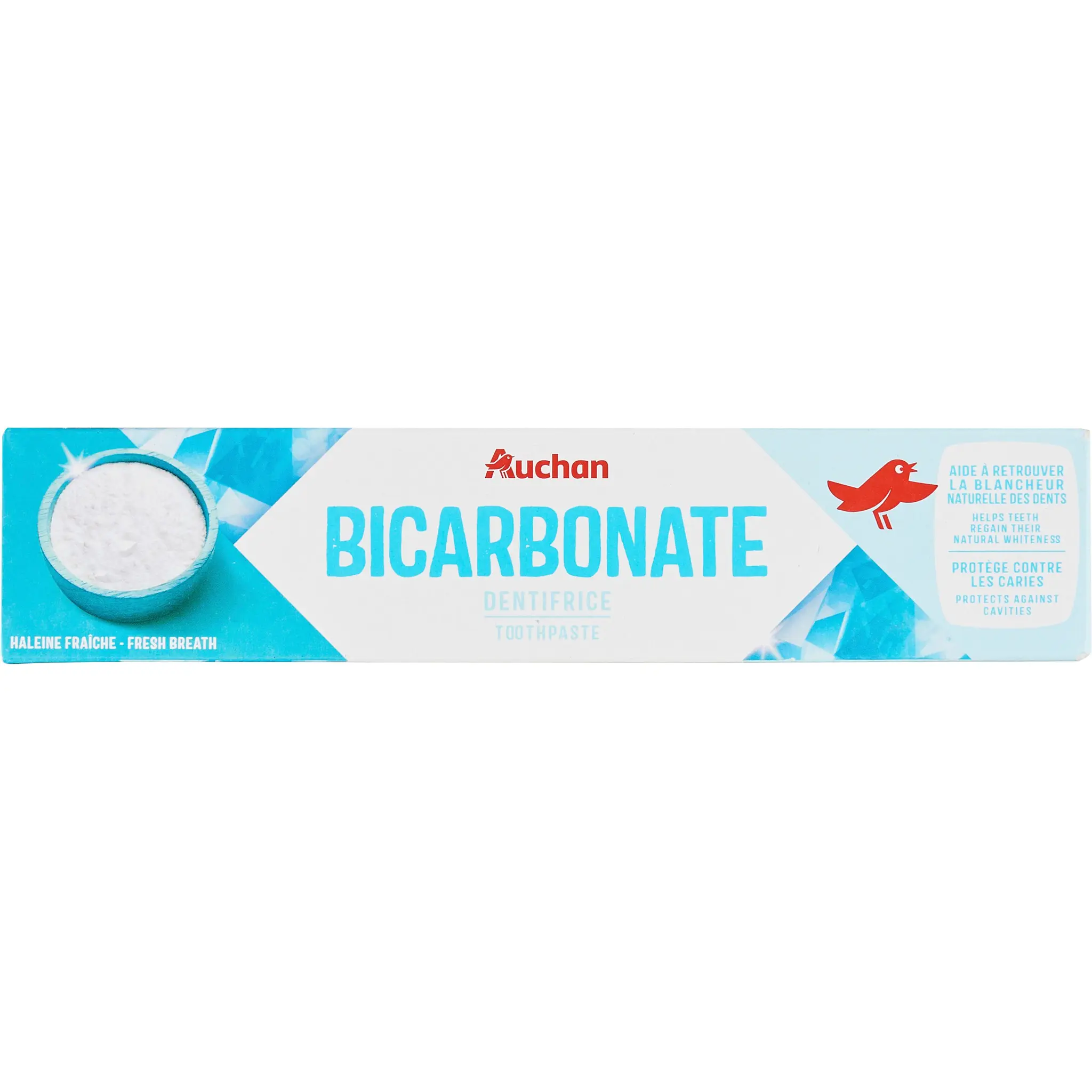 AUCHAN Dentifrice au bicarbonate