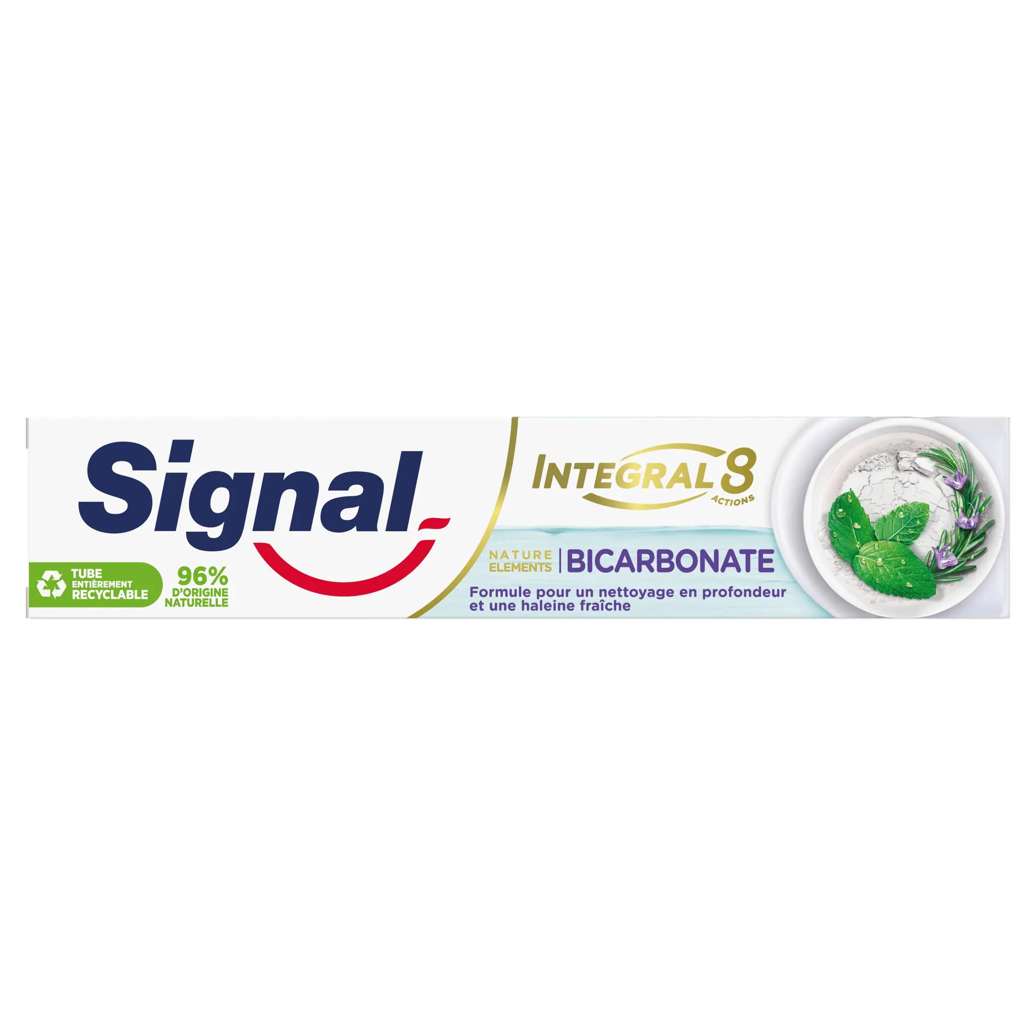SIGNAL Dentifrice Integral 8 Nature Elements fraîcheur au bicarbonate