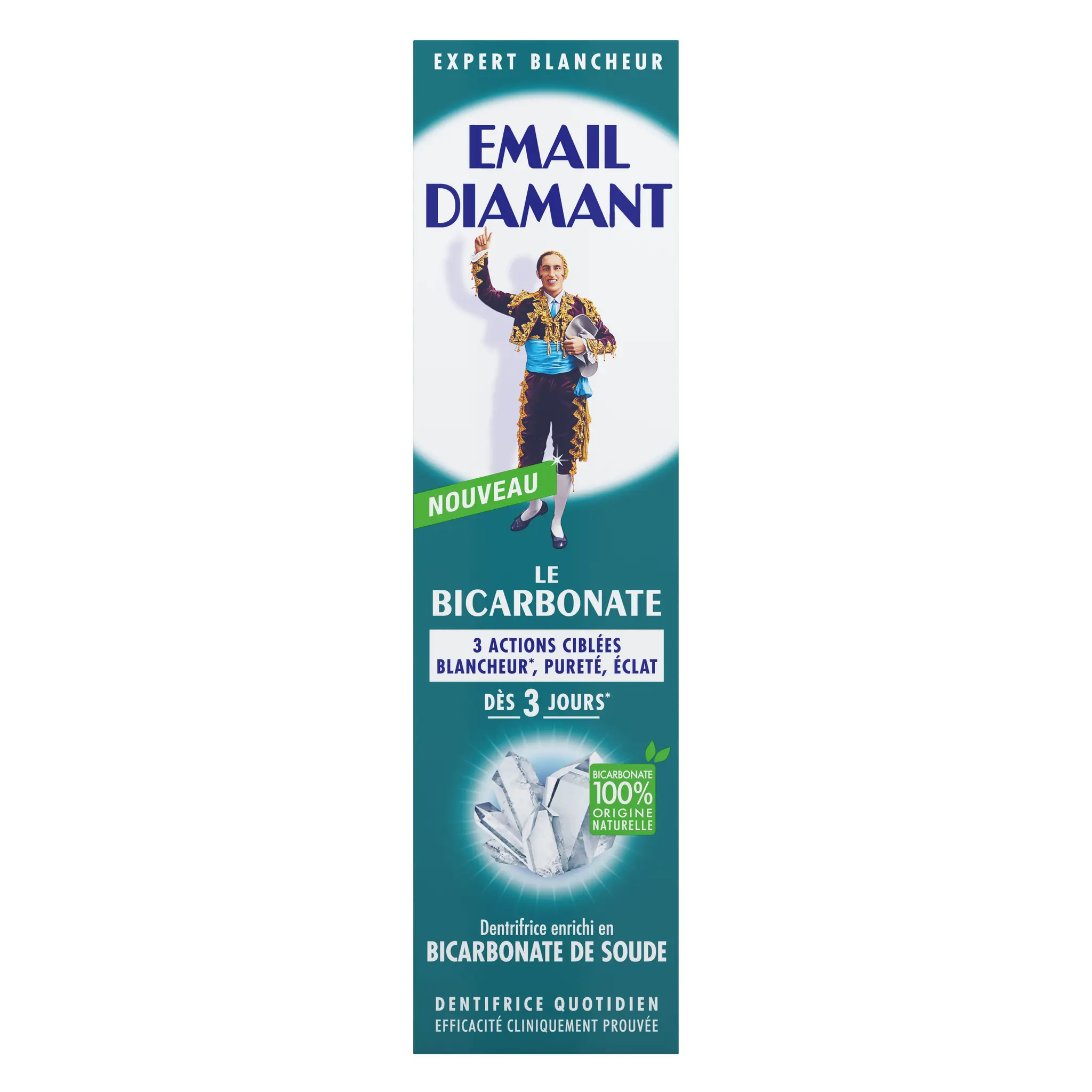 EMAIL DIAMANT Dentifrice enrichi au bicarbonate de soude