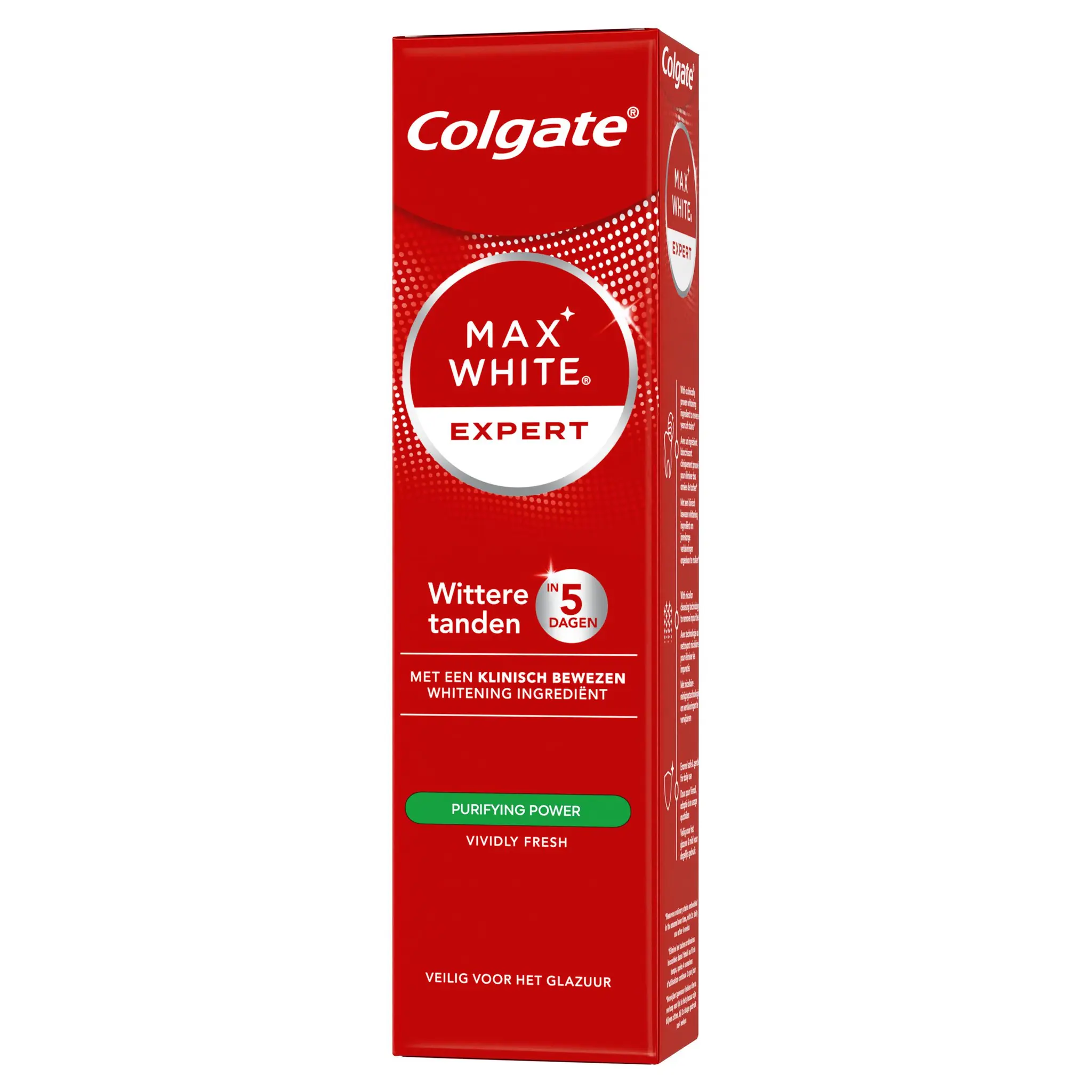 COLGATE Max White Expert Dentifrice purifying power