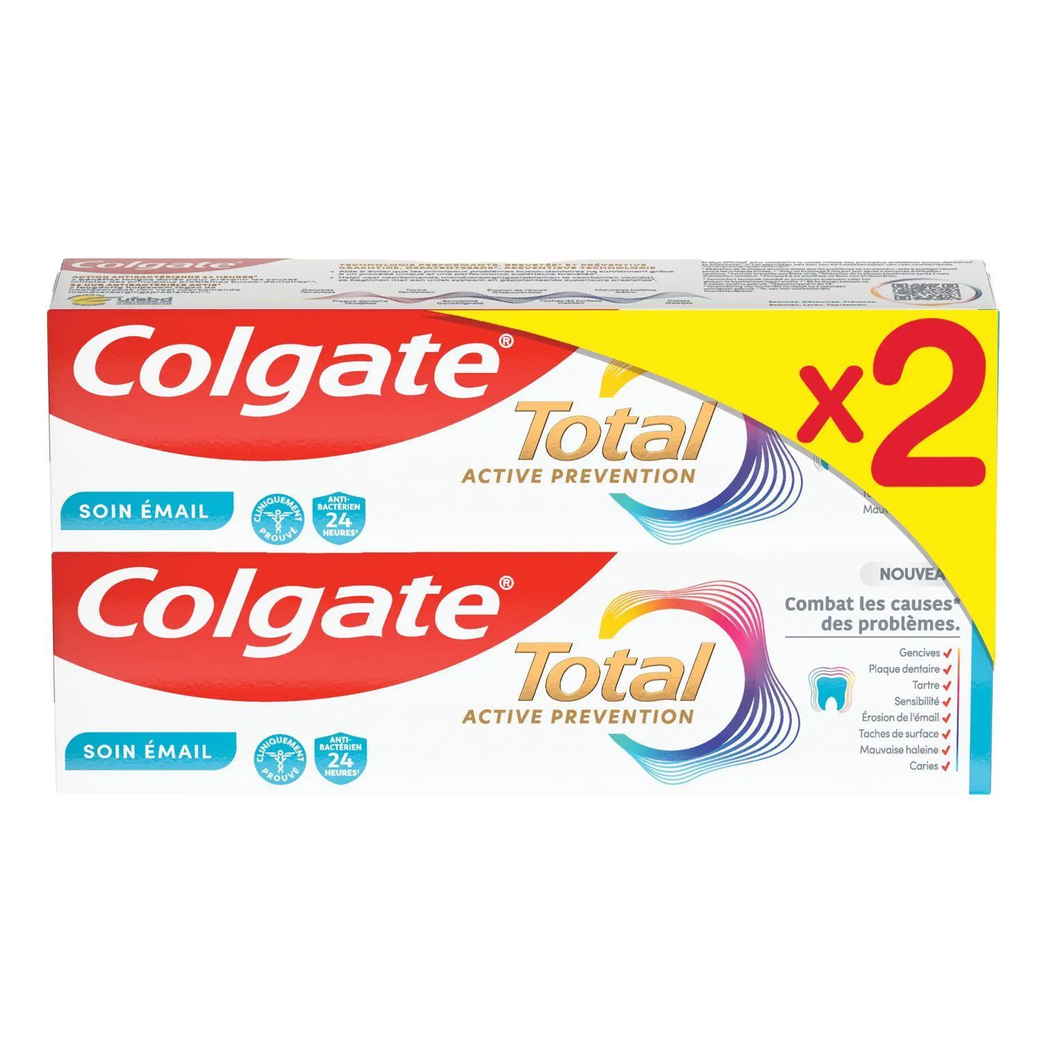 COLGATE Dentifrice total active prévention