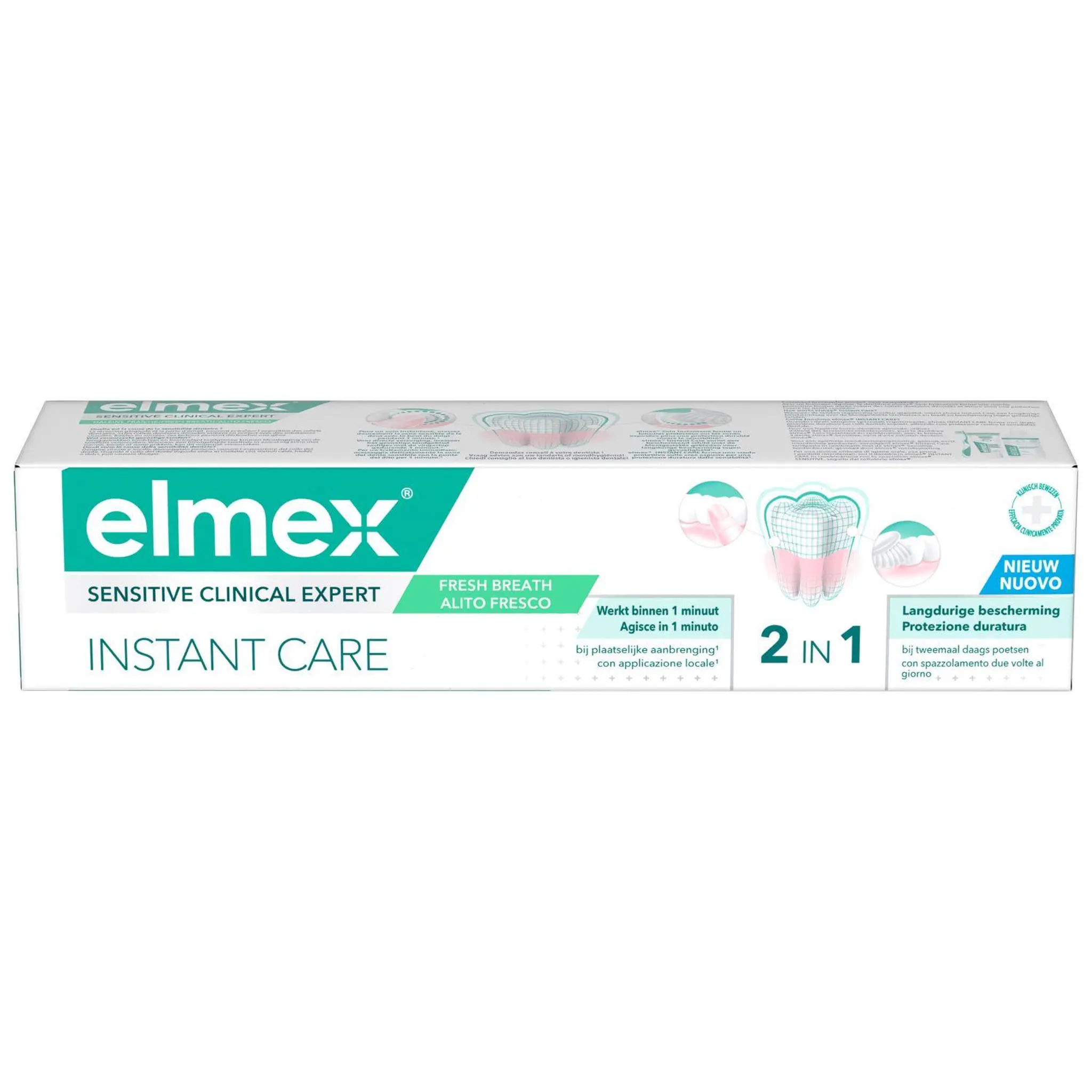 ELMEX Instant care dentifrice sensitive clinical expert